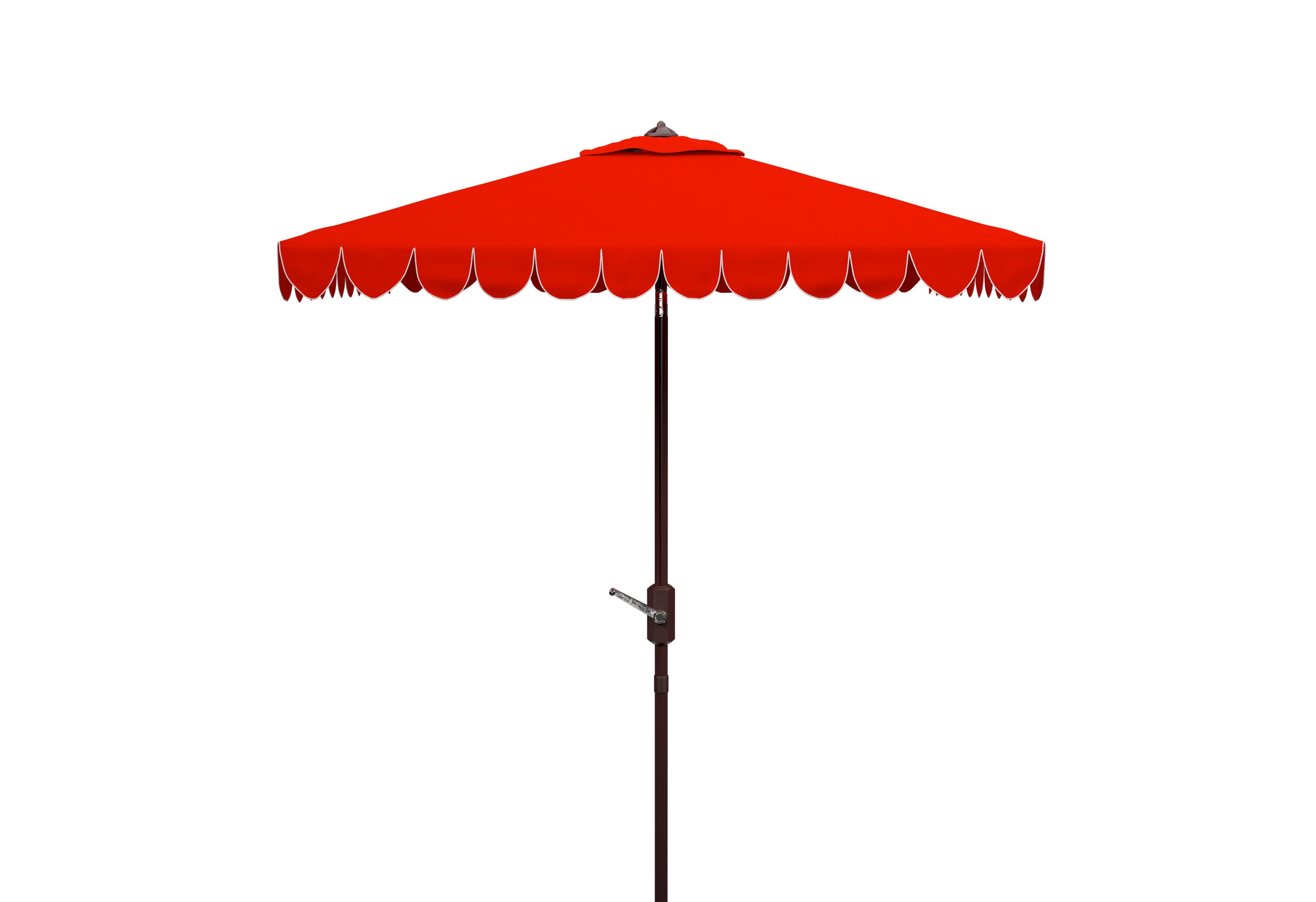 Safavieh PAT8410C 7.5-ft Aluminum Red Auto-tilt Market Patio Umbrella