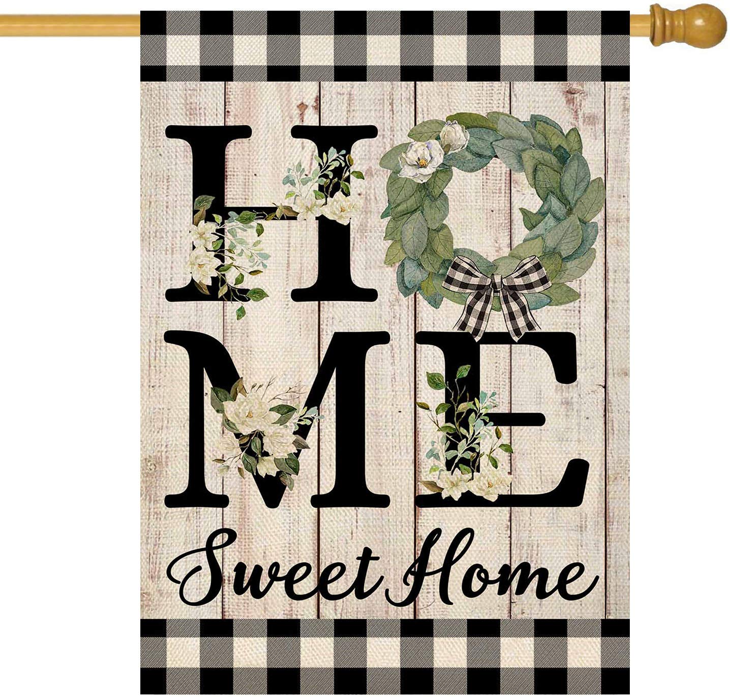 Spring Floig ITOPFOX Spring Summer Tulip House Flag 28 x 40 Inch Double Sided Burlap ...