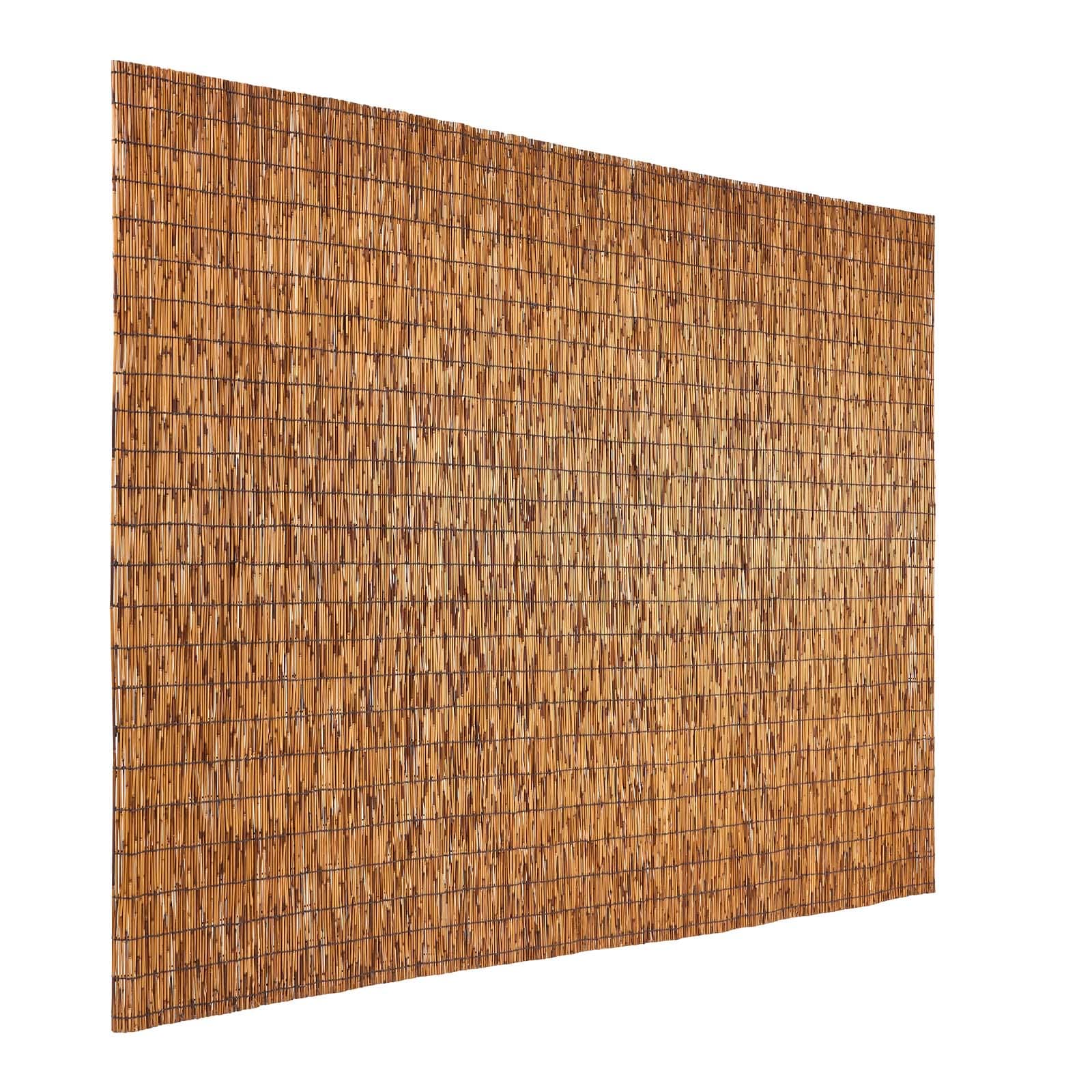 VEVOR Natural Reed Fencing 6 ft x 16.4 ft Decorative Natural Reed Fencing Roll Decorative Fence for Backyard Garden Divider Privacy Screen Panel Curtain for Balcony Patio Garden Backyard Outdoor