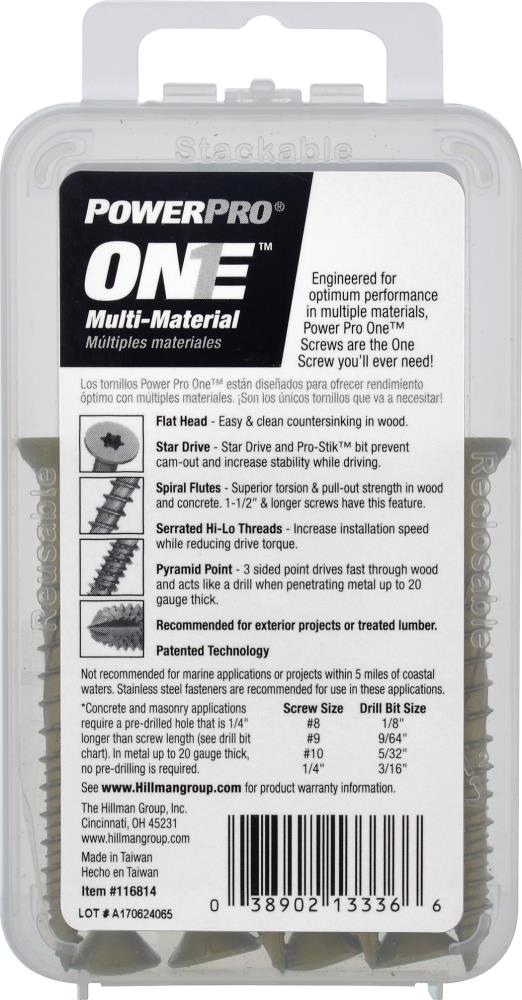 Power Pro 116814 Wood-Screws - View #3