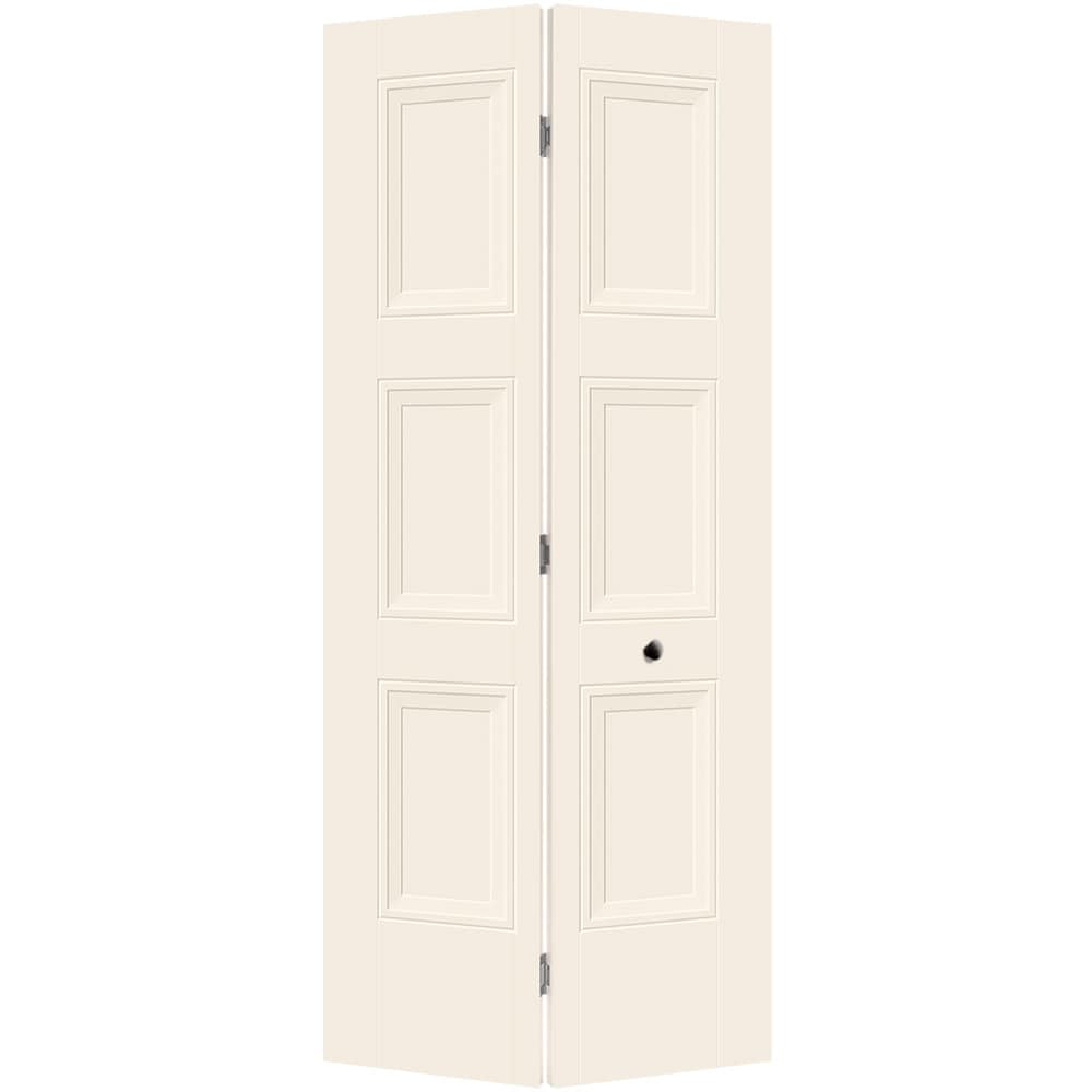 Masonite 1573059 Livingston 36-in x 80-in Moonglow 3-panel Smooth Hollow core Prefinished Molded composite Closet Bifold Door ( Hardware Included )