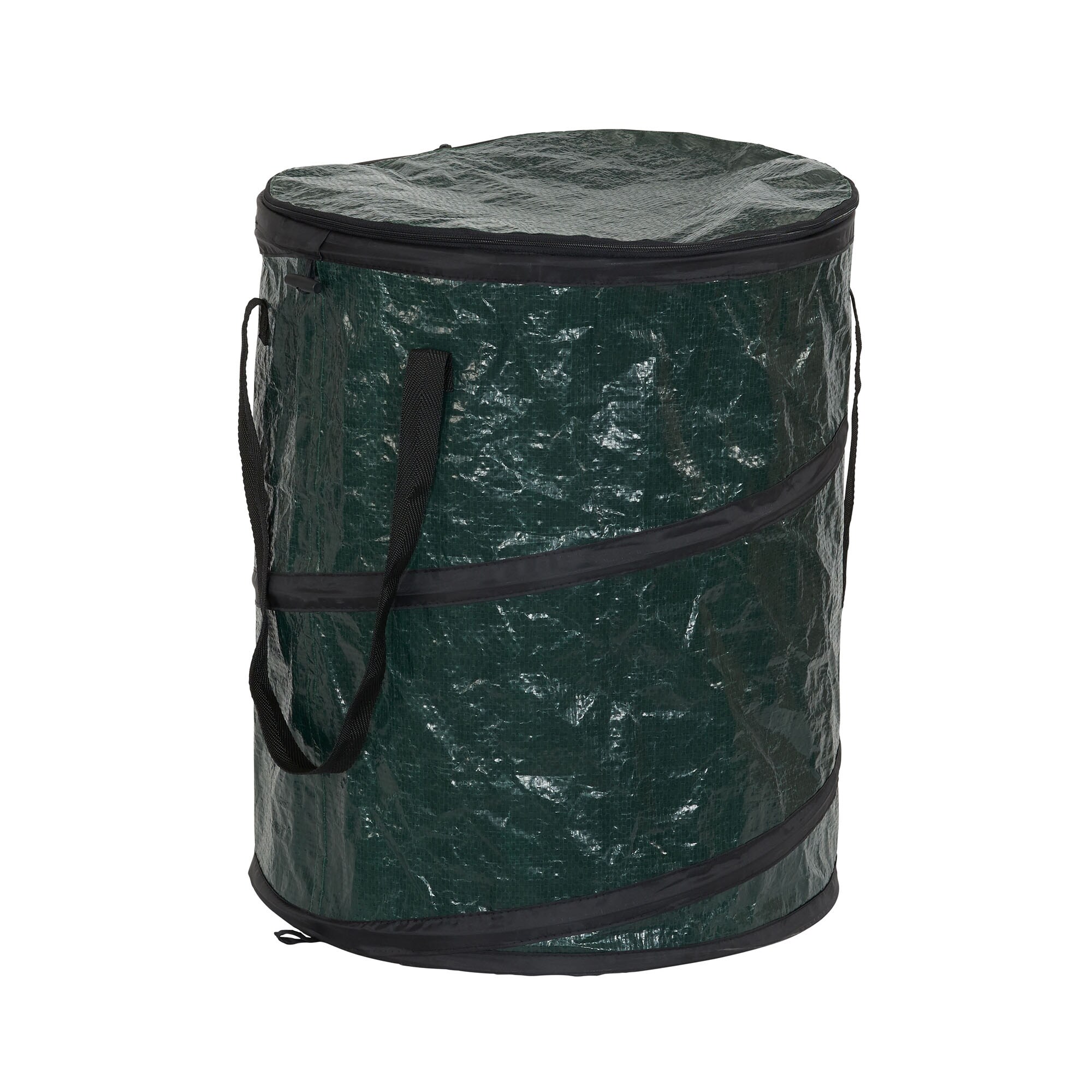 Household Essentials 2032-1 Green Plastic Laundry Basket
