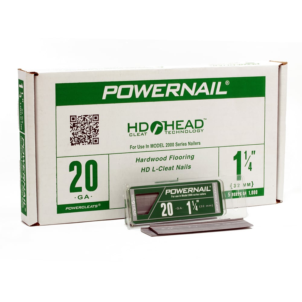 Powernail L125205 1-1/4-in 20 -Gauge Smooth Shank Adhesive Collated Flooring Nails 5000 -Per