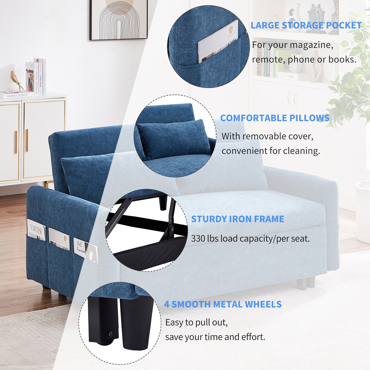 SINOFURN SYA610028GY Sofas-Loveseats - View #16