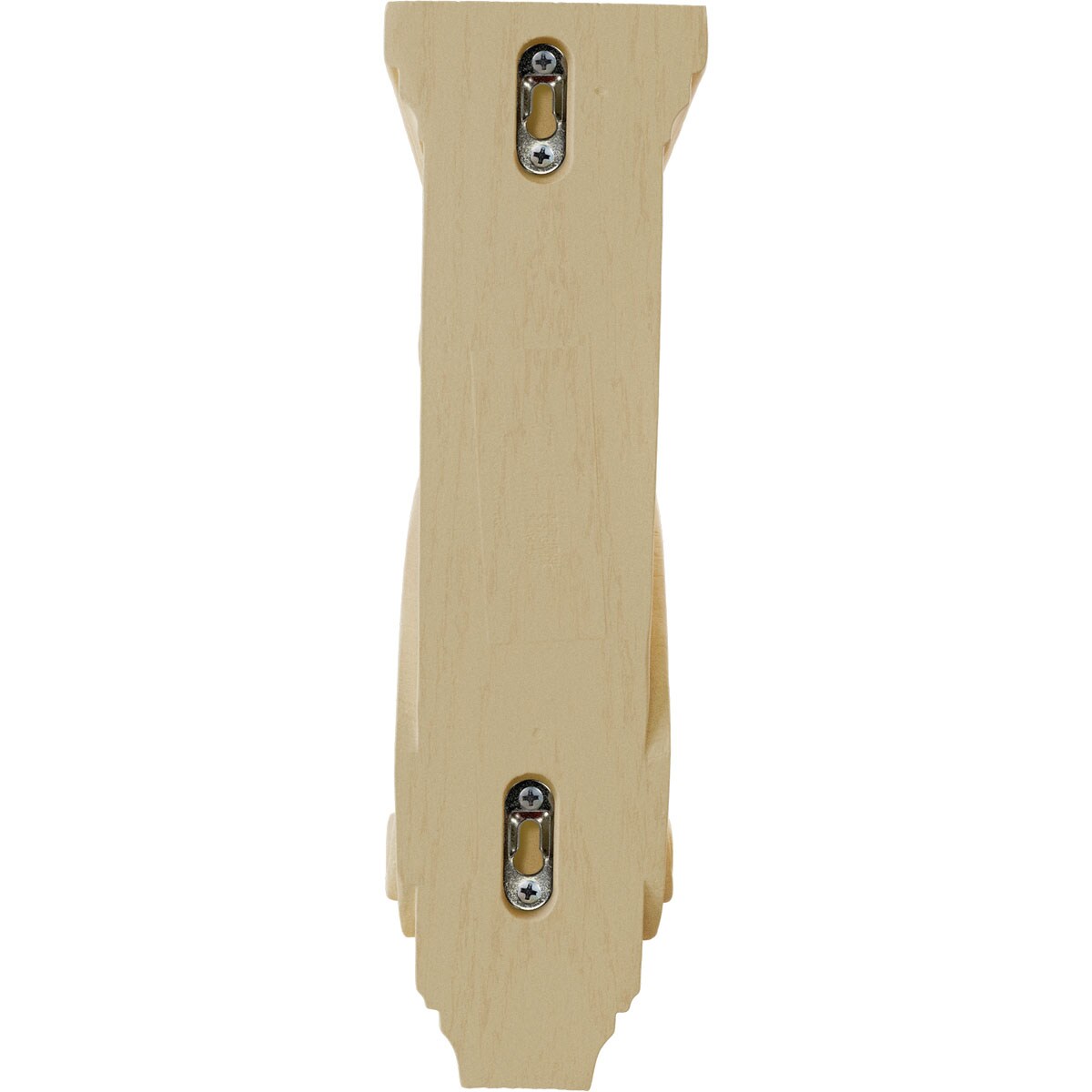 13" Maple Traditional Scroll Wood Corbel