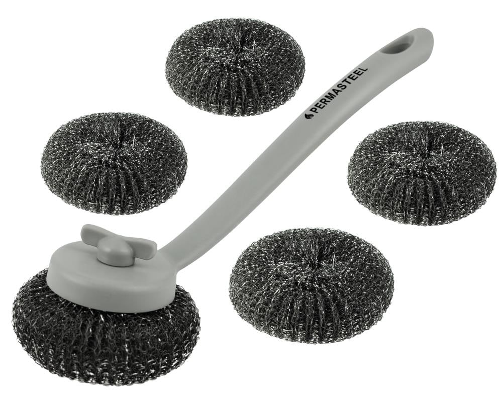 Stainless Steel Dish Brush & Replacement Heads
