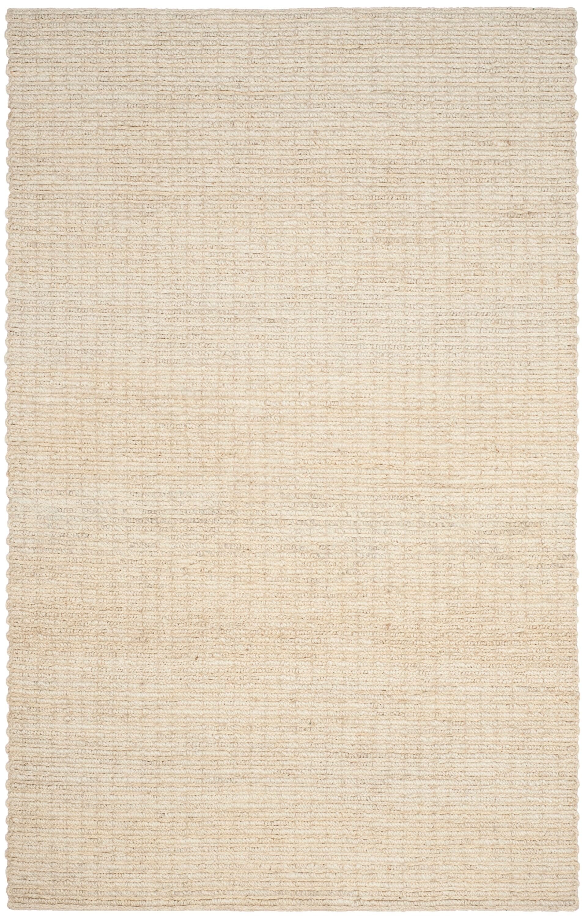 Ivory Elemental Essence 6' x 9' Handwoven Jute Area Rug