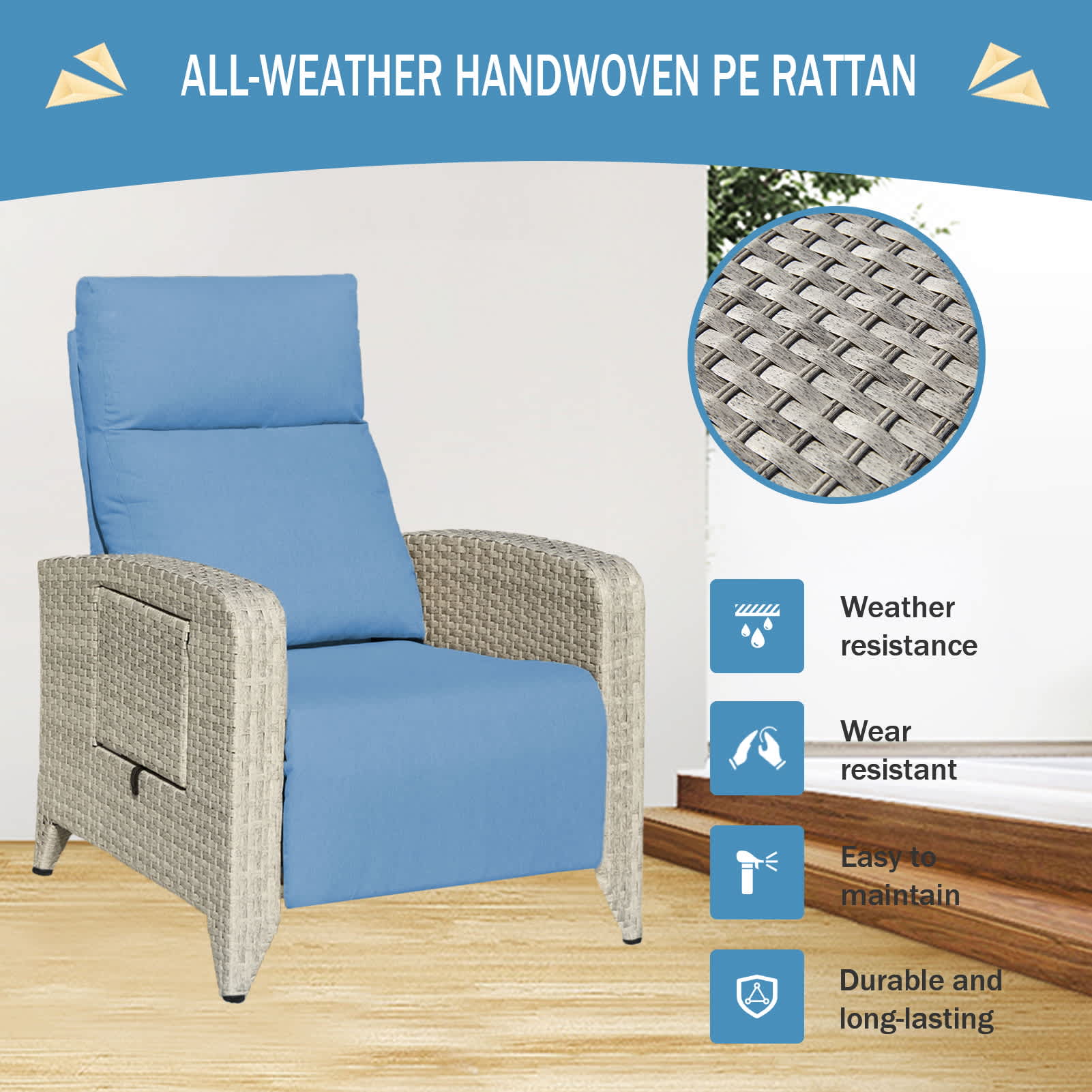 Rbied HCZJ-A803W Patio-Chairs - View #3