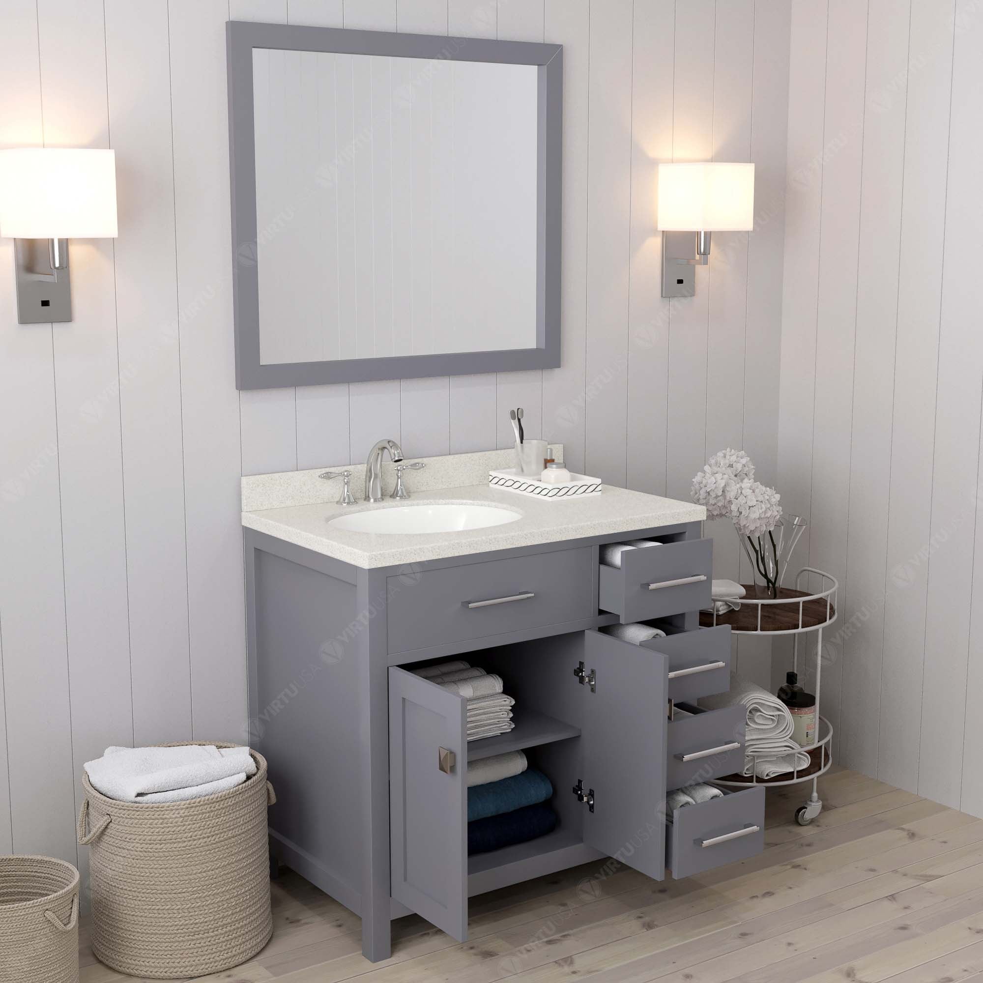Virtu USA MS2136RDWQROGR002 Bath-Vanity-Combo - View #4