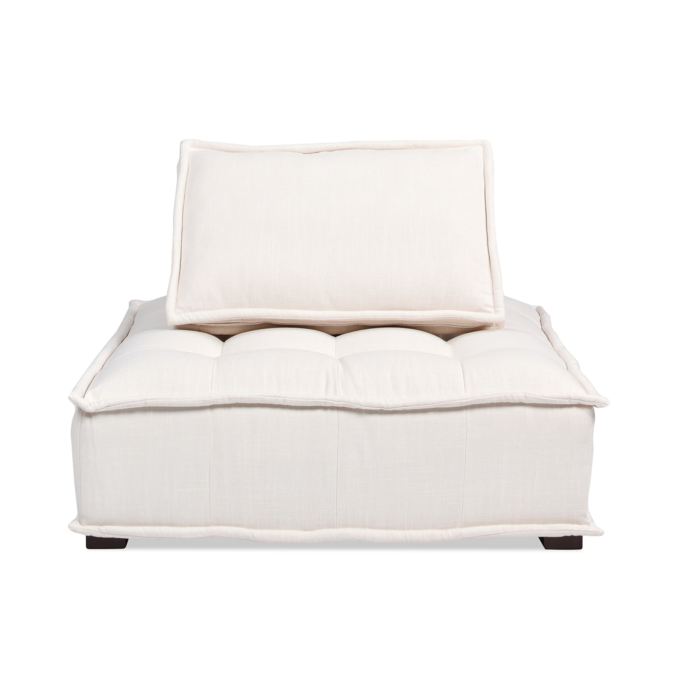 Arwen Beige Linen Tufted Five-Piece Modular Sectional Sofa