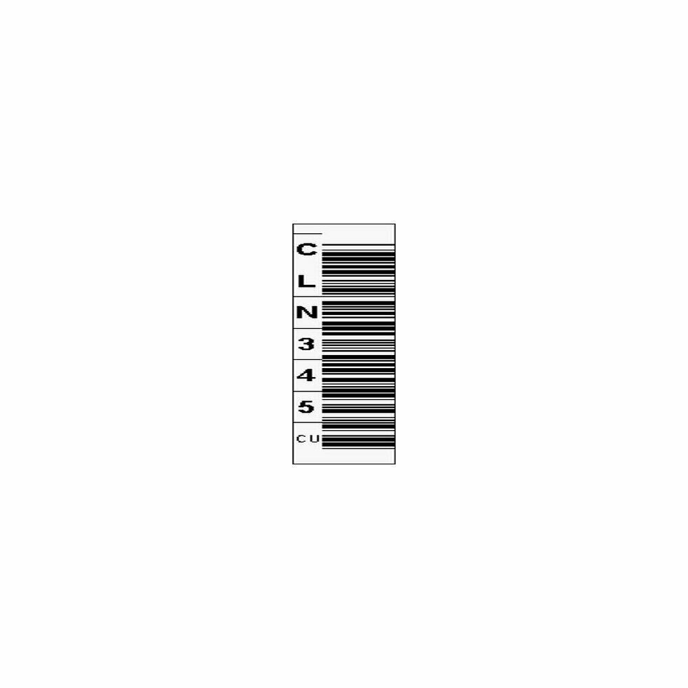 ATECH53868 EDP-TTG 1700-CUVT Linear Tape Open Label CLN- 6 Character Vertical Universal Tri Optic to Go, ID-CU