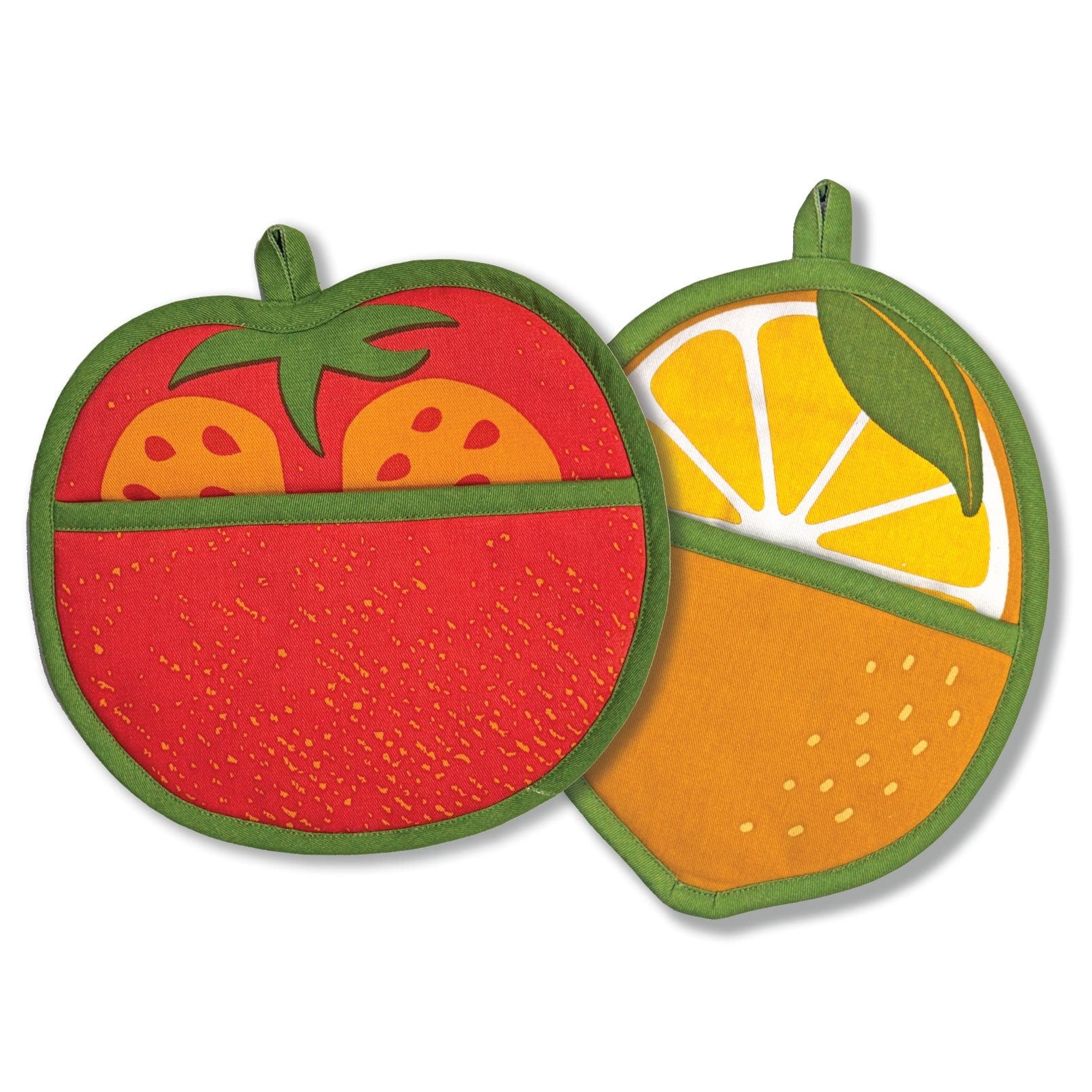 The Neighborgoods Tomato and Lemon Pot Holders #PH2TMLM01