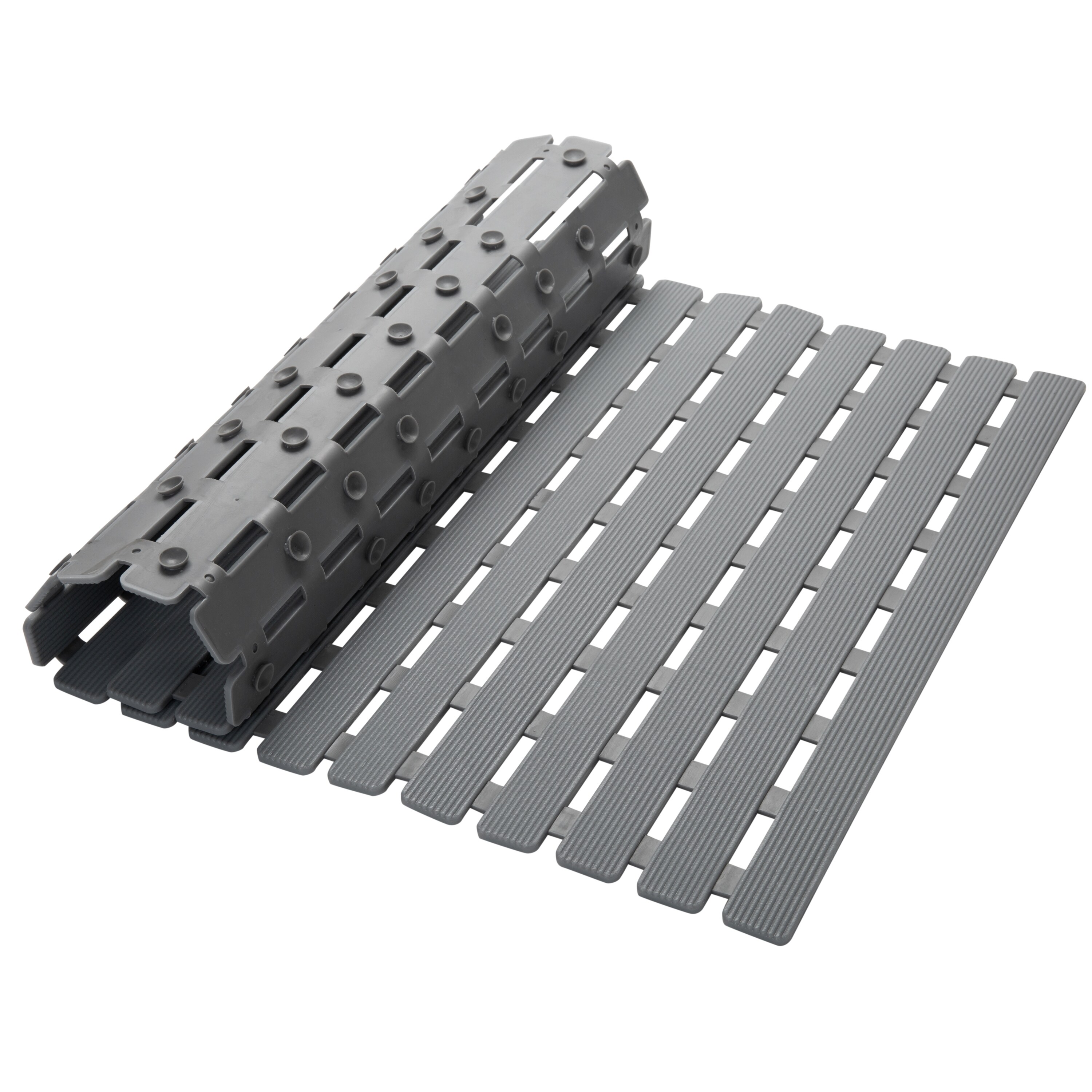 Elle Decor EL-44140-GREY 25-Inches x 15.75-Inches Gray Polypropylene Bath mat