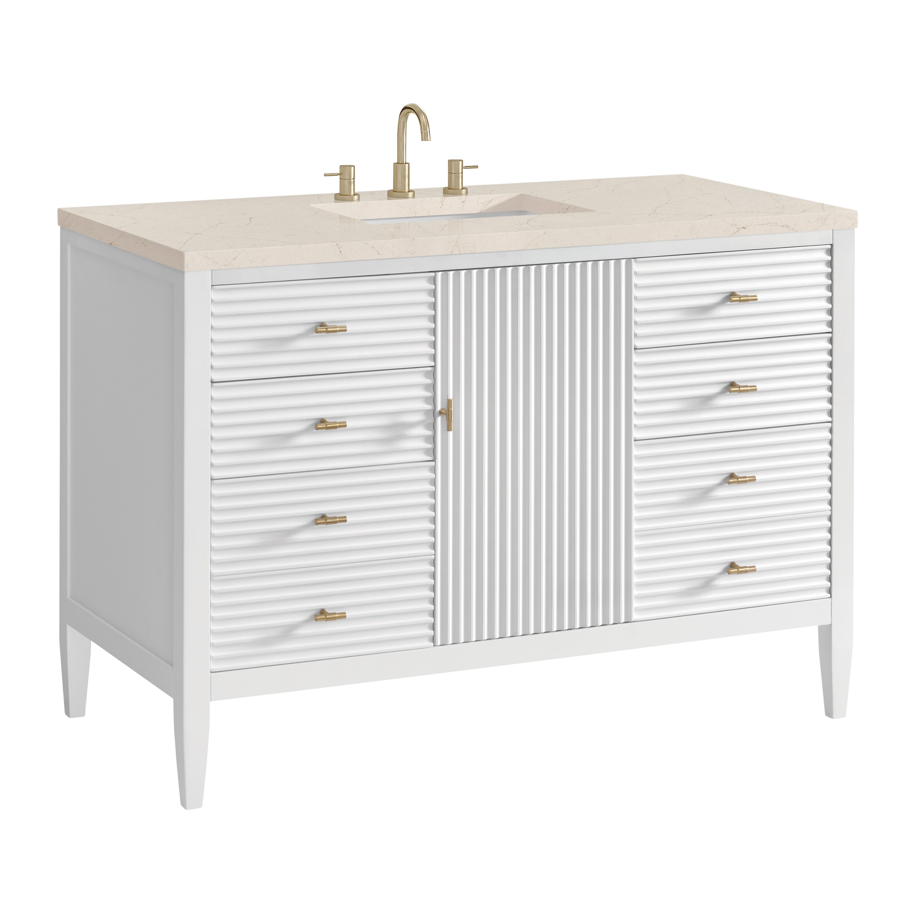 James Martin Vanities 485-V48-BW-3EMR Bath-Vanity-Combo - View #6