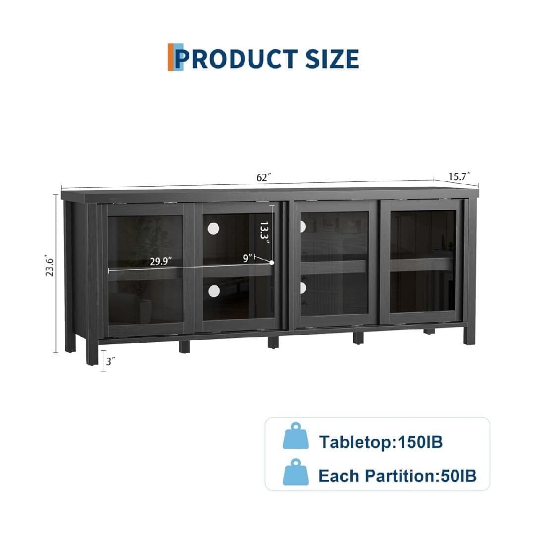 Qeetex GGL-PHK-34A8UVCQ Tv-Stands - View #2