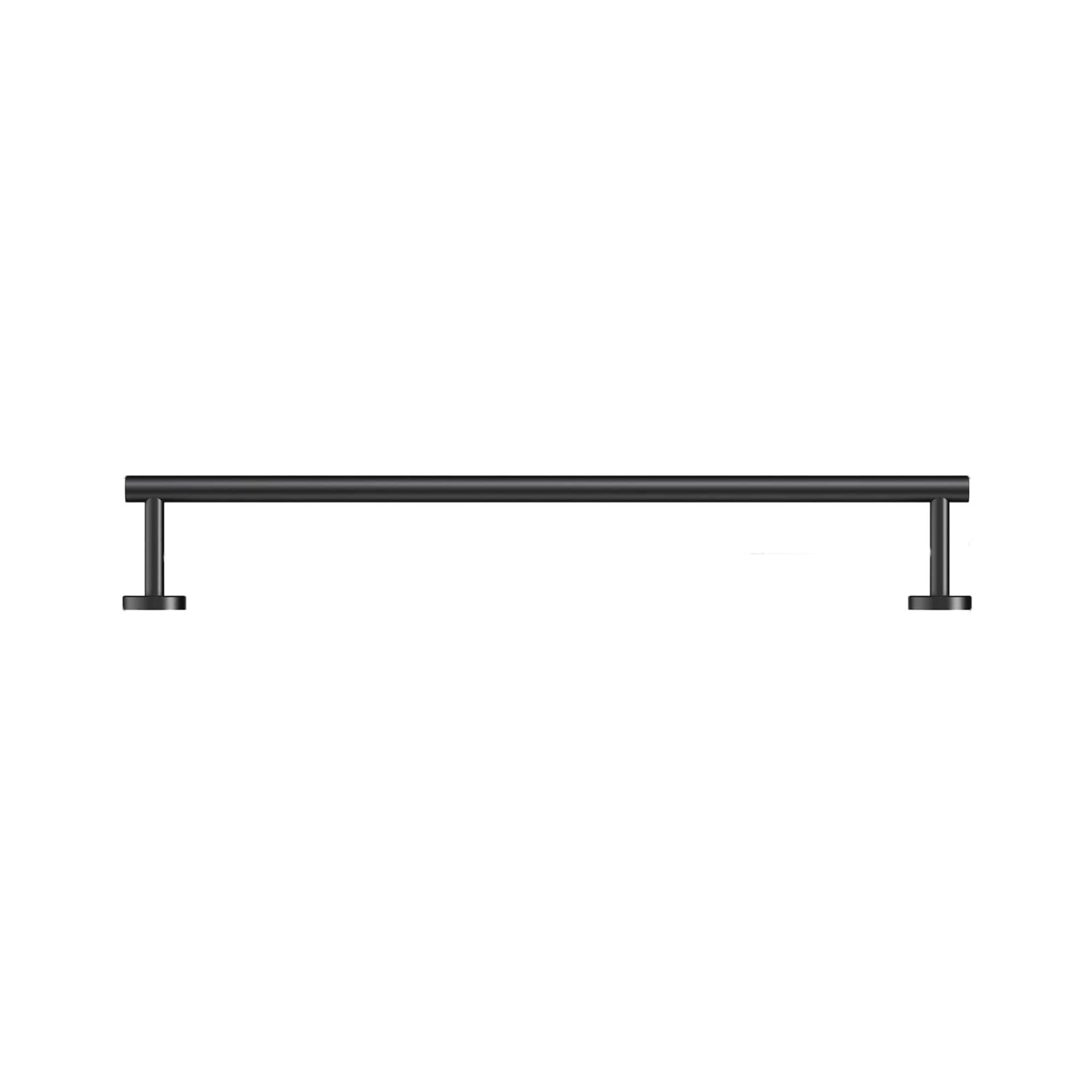 Aoibox  1 Pack Matte Black Stainless Steel 24 in Wall Mounted Bathroom Towel Bar Rack for Hanging Bath Towels