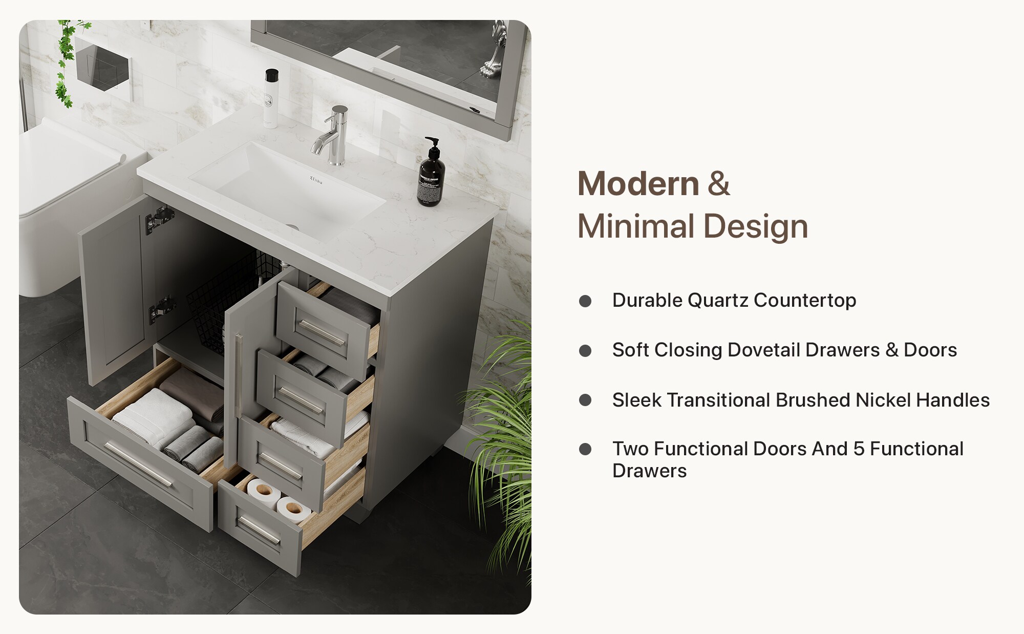 Eviva EVVN999-30GR-Q Bath-Vanity-Combo - View #9