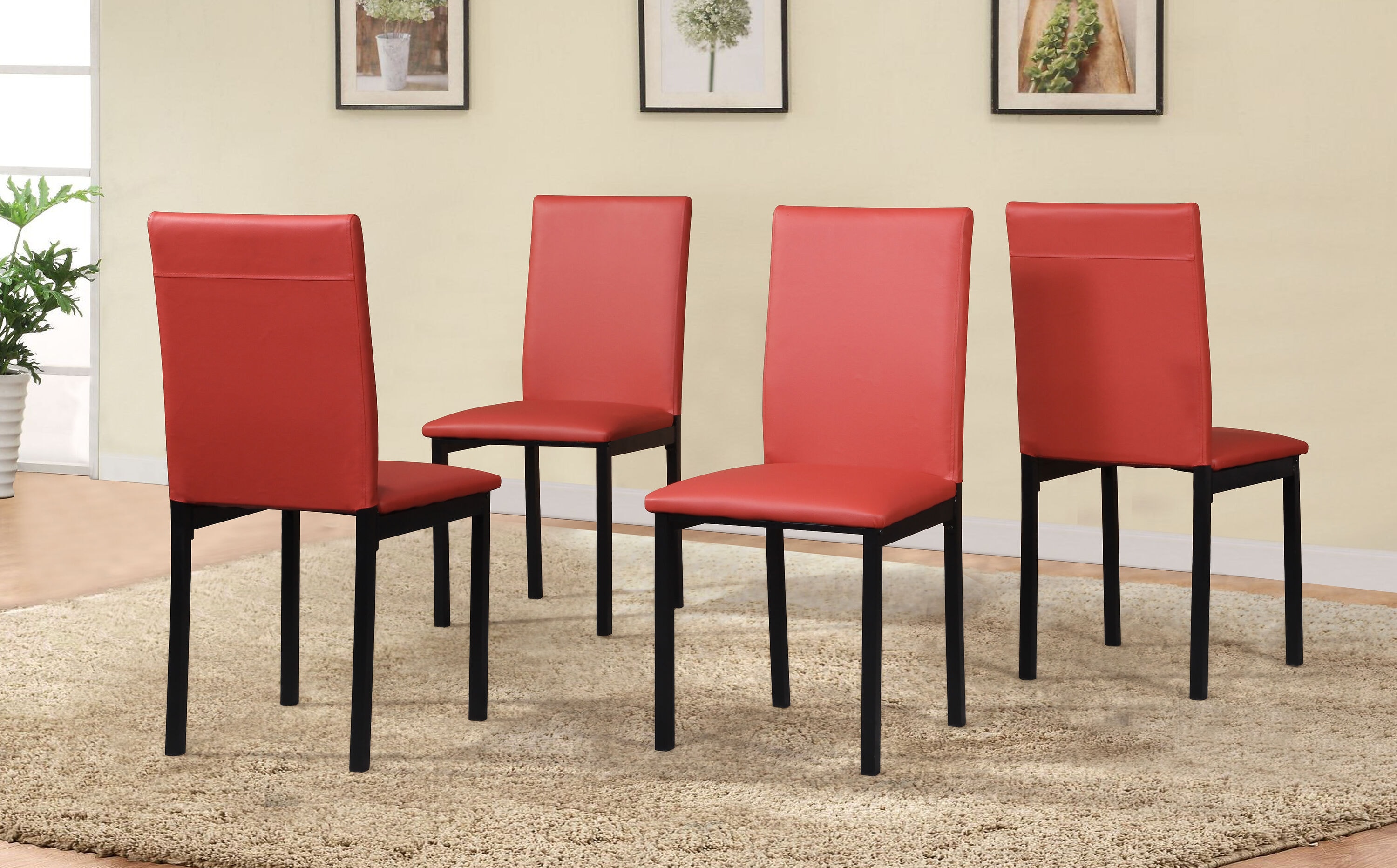 Roundhill Furniture C007RD Dining-Chairs - View #2