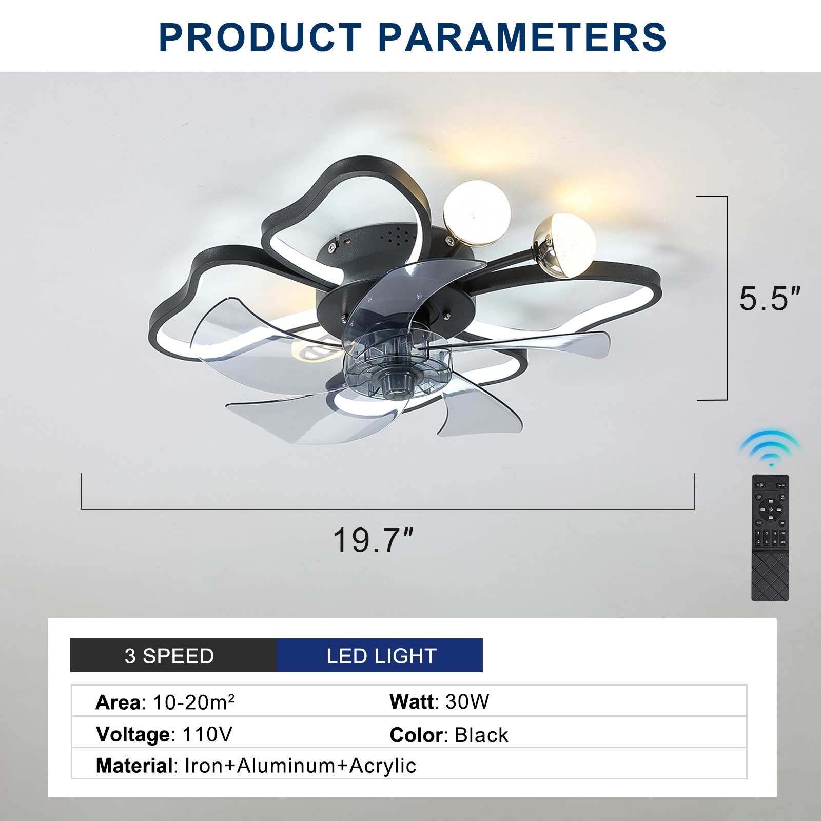 Mondawe GO-F20107-CT Ceiling-Fans - View #4