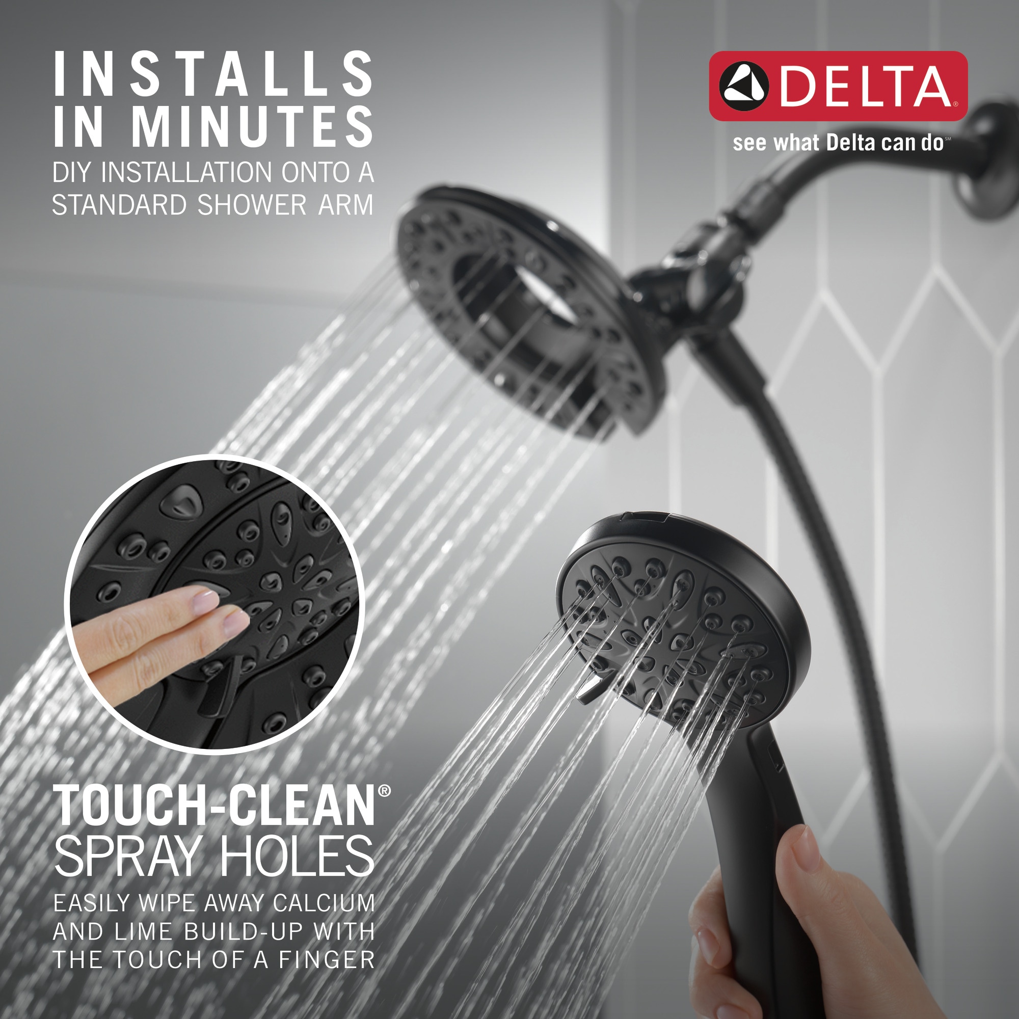 Delta 75491BL Fixed-Showerhead - View #3
