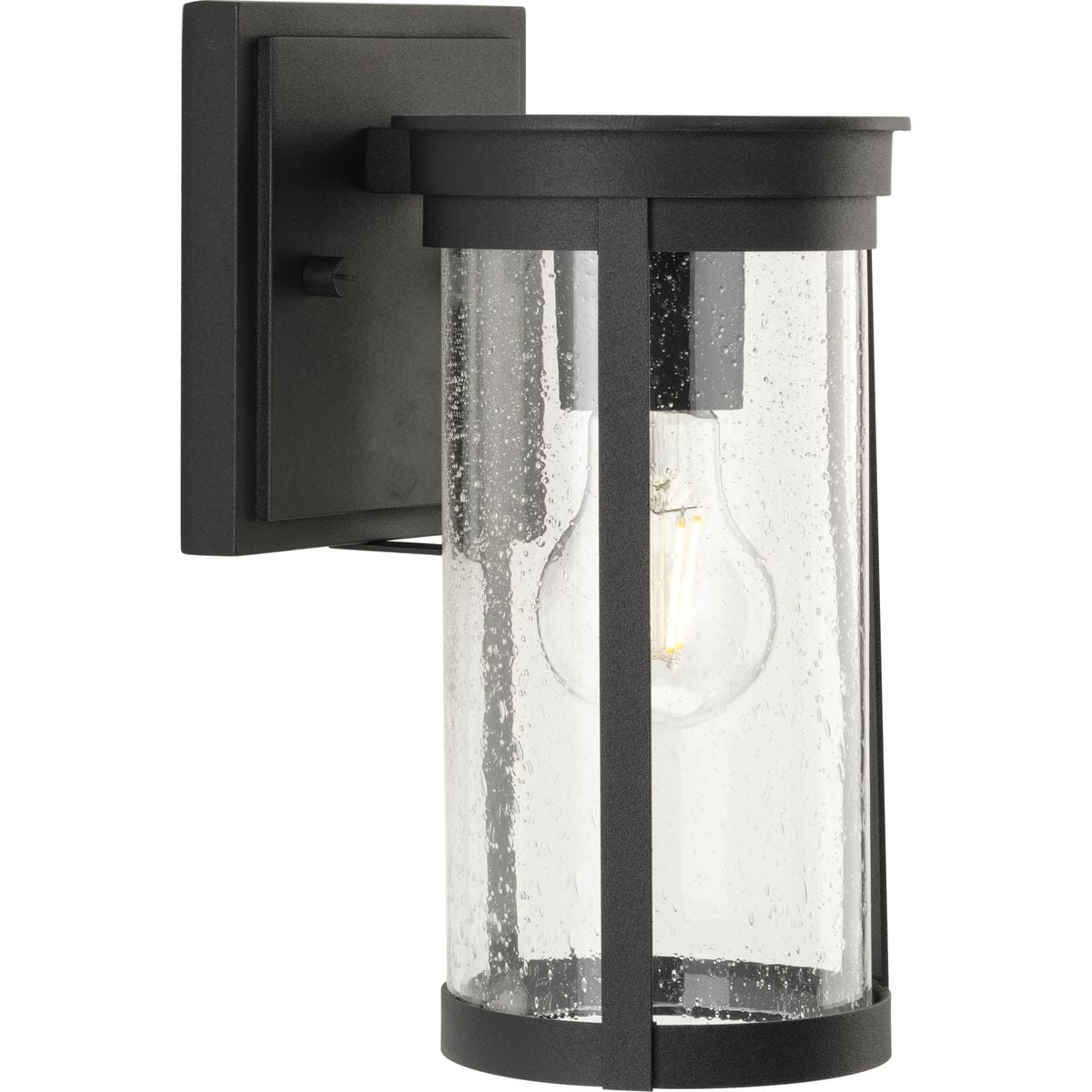 Belden Black Cast Aluminum Outdoor Wall Lantern with Clear Glass