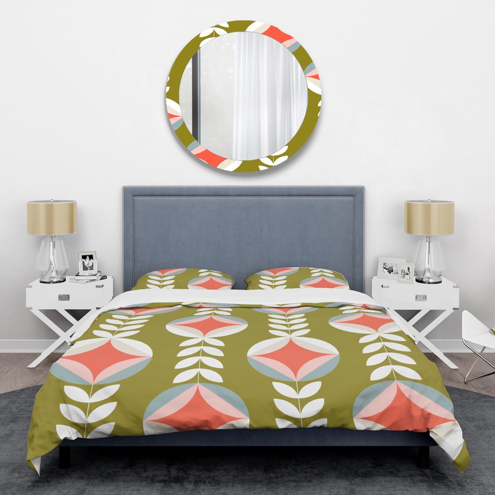 Designart BED24191-T 3 -Piece Pink Twin Duvet cover Set
