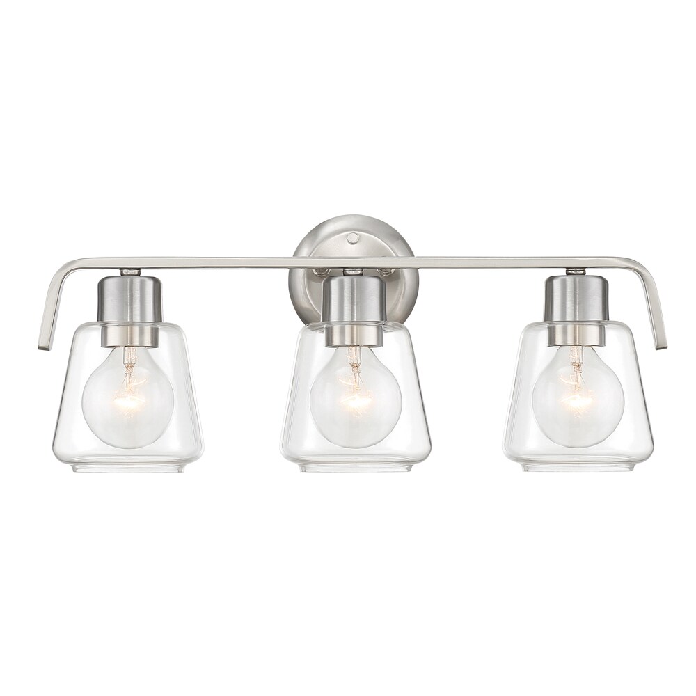 Designers Fountain 96203-SP Riley 21-in 3-Light Satin Gray Modern/Contemporary Vanity Light Bar