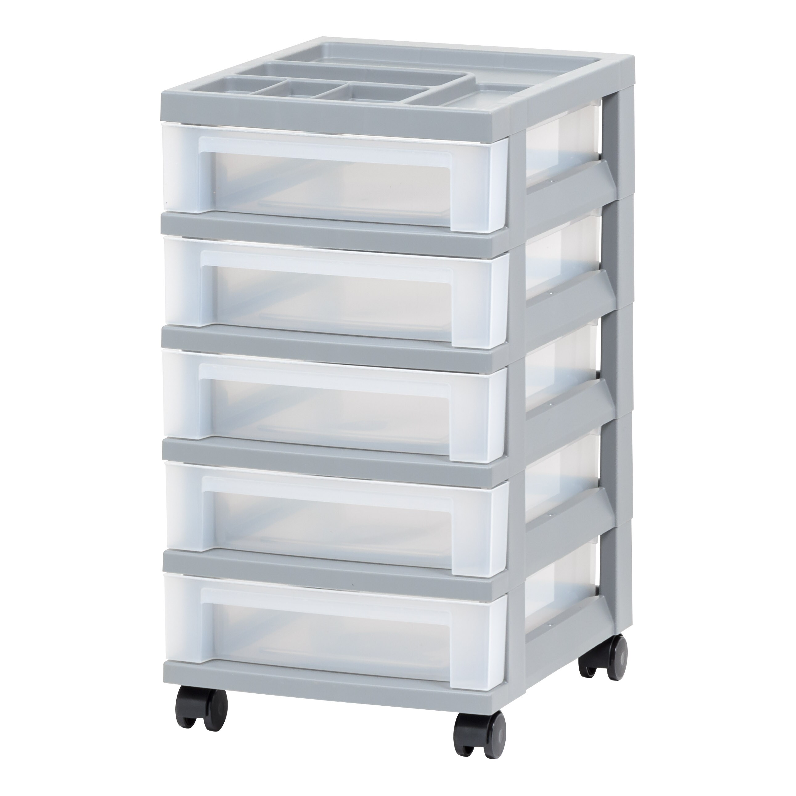 carts with wheels and storage drawers