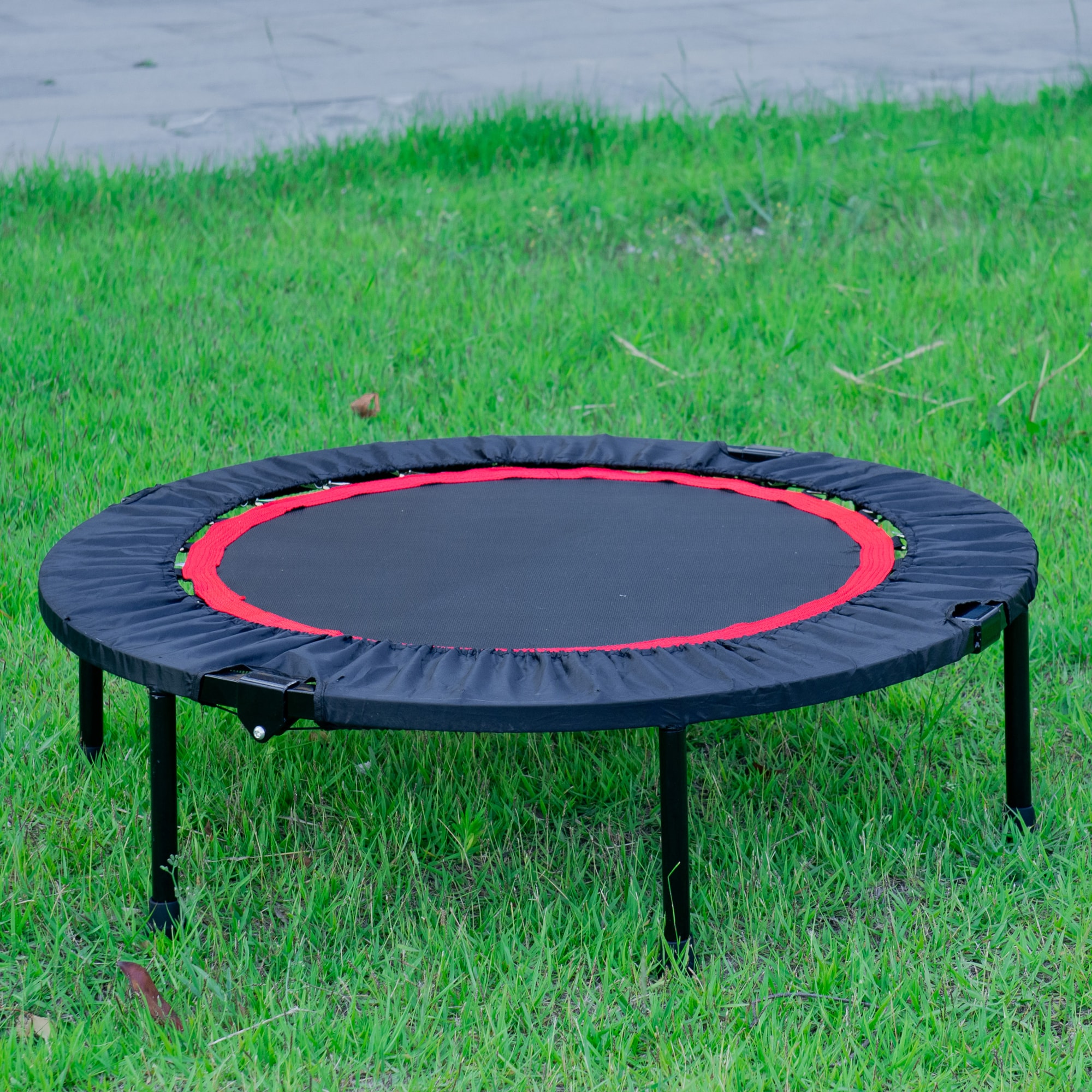 LOVMOR SF-Y-W22716797 40 Inch Mini Exercise Trampoline for Adults or Kids Indoor Fitness Rebounder Trampoline with Safety Pad Max