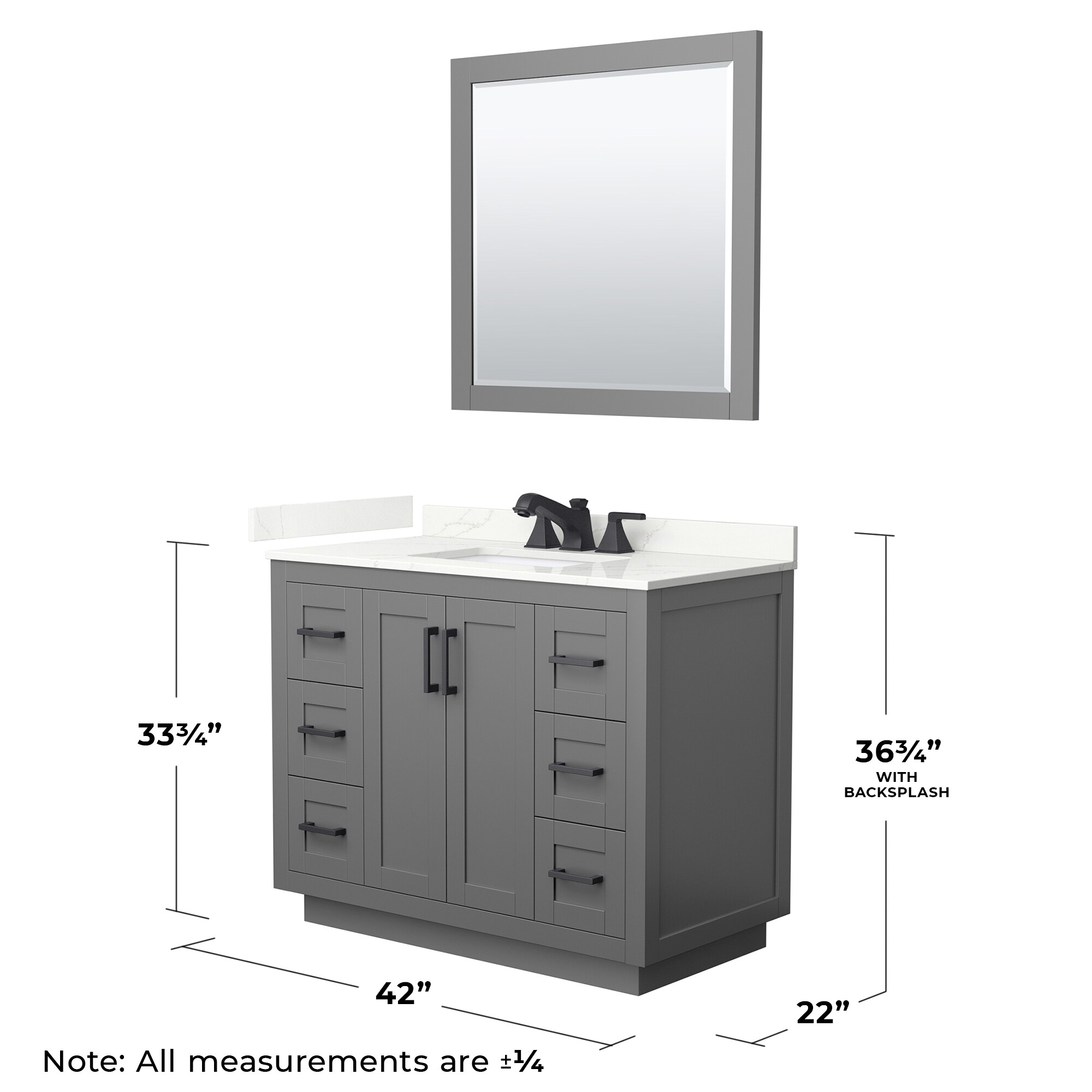Wyndham Collection WCF292942SGBGTUS3M34 Bath-Vanity-Combo - View #6