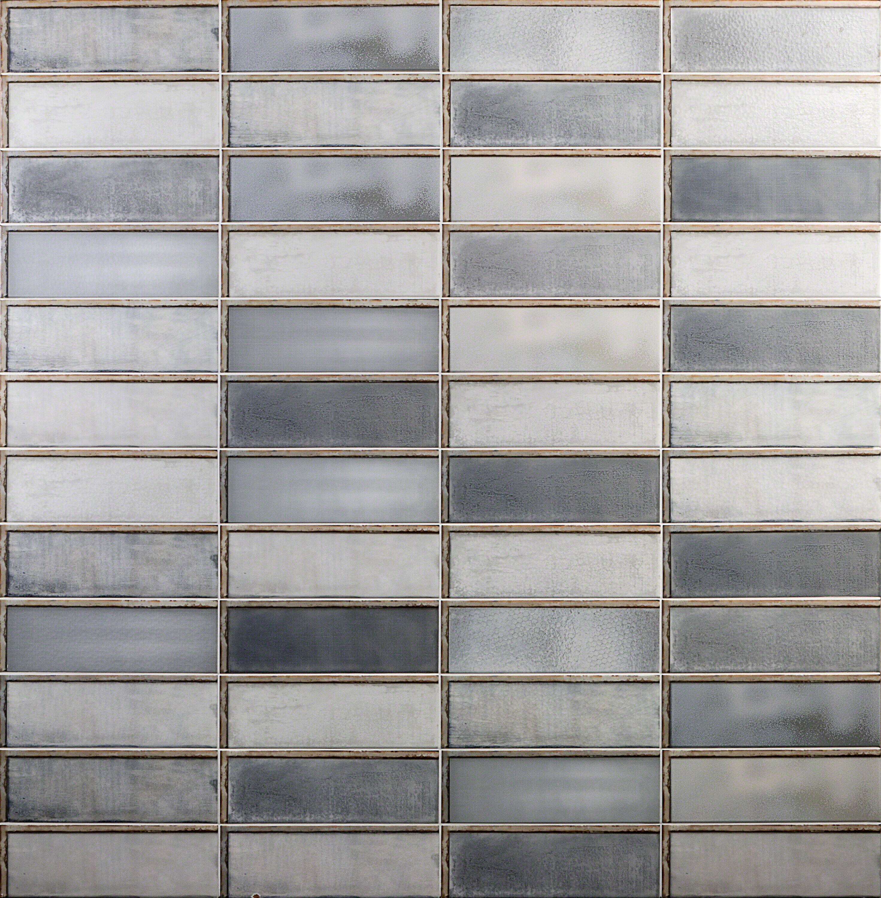 Artmore Tile EXT3RD101398 Detroit Urban Glass Gray 4-in x 12-in Glazed Ceramic Subway Standard Wall Tile ( 10.97-sq ft Carton )