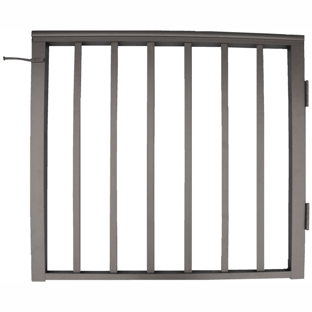 Wolf Handrail 36-in L x 38-1/2-in H White Aluminum Deck Railing Gate (Assembled)