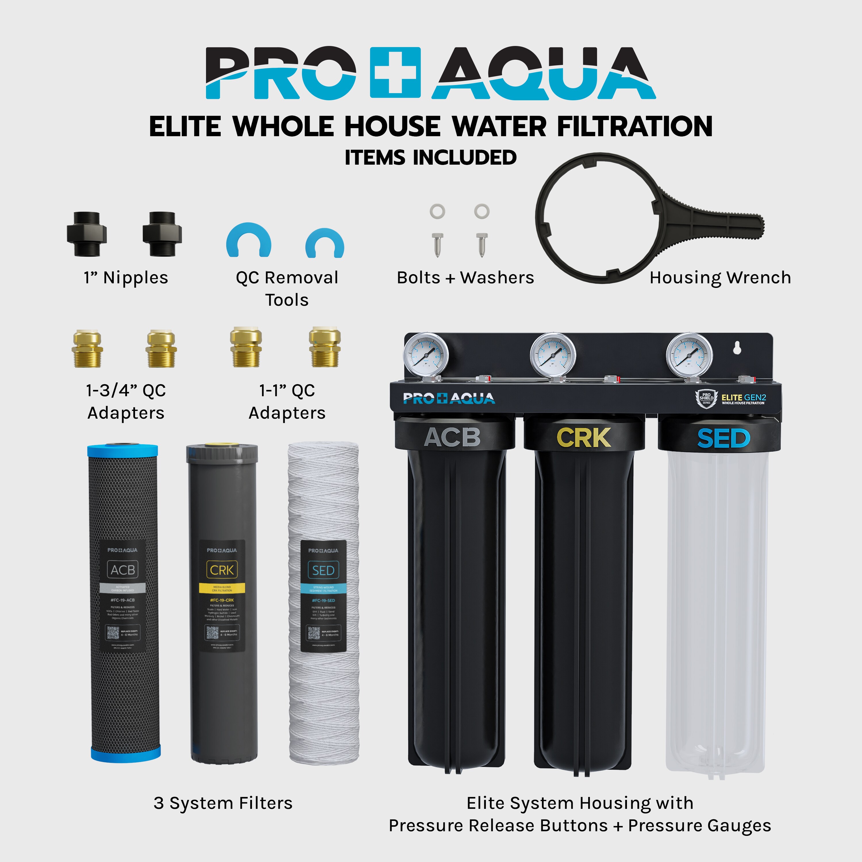 PRO+AQUA PRO-100-E Whole-House-Filtration-Systems - View #2