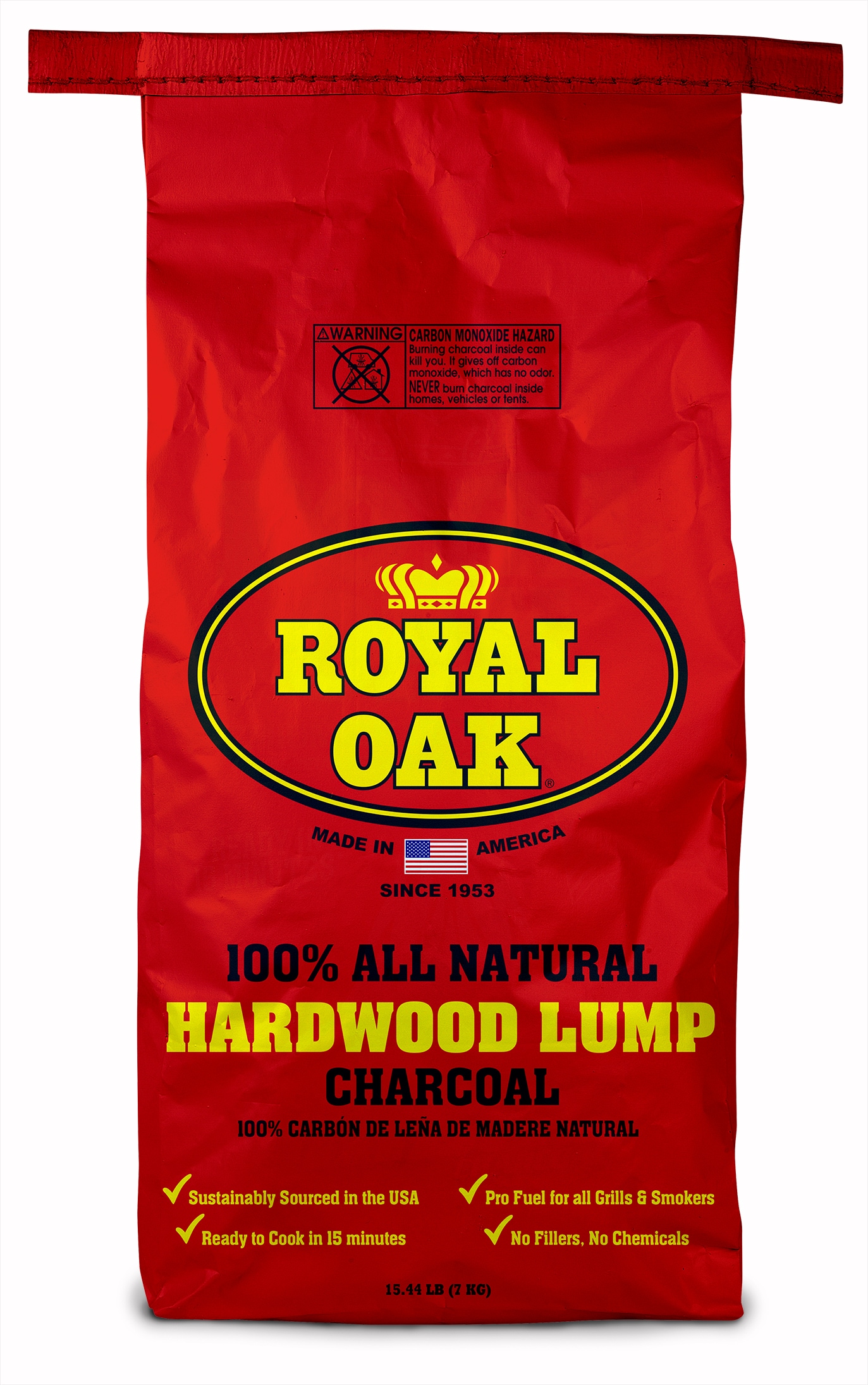 Royal Oak Classic 15.44LB Lump Charcoal 100 All Natural Hardwood