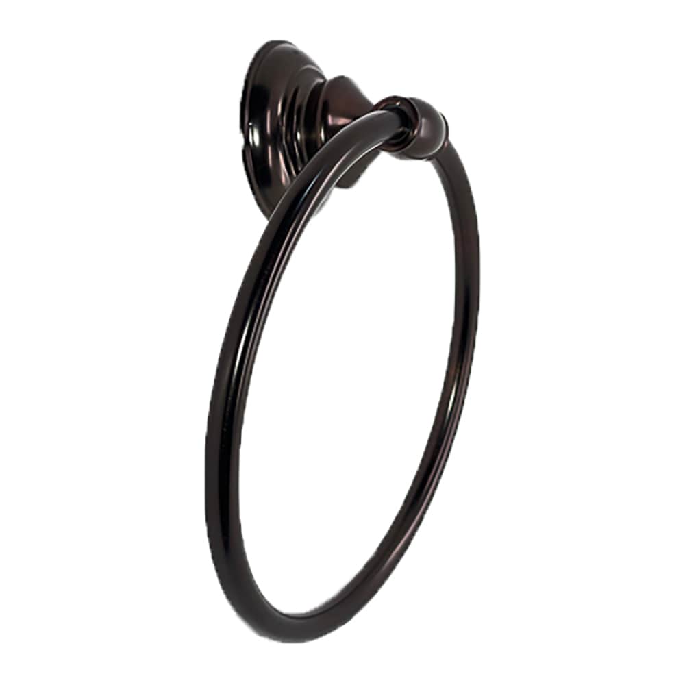 ARISTA Highlander series Oil-Rubbed Bronze Wall Mount Single Towel Ring ...
