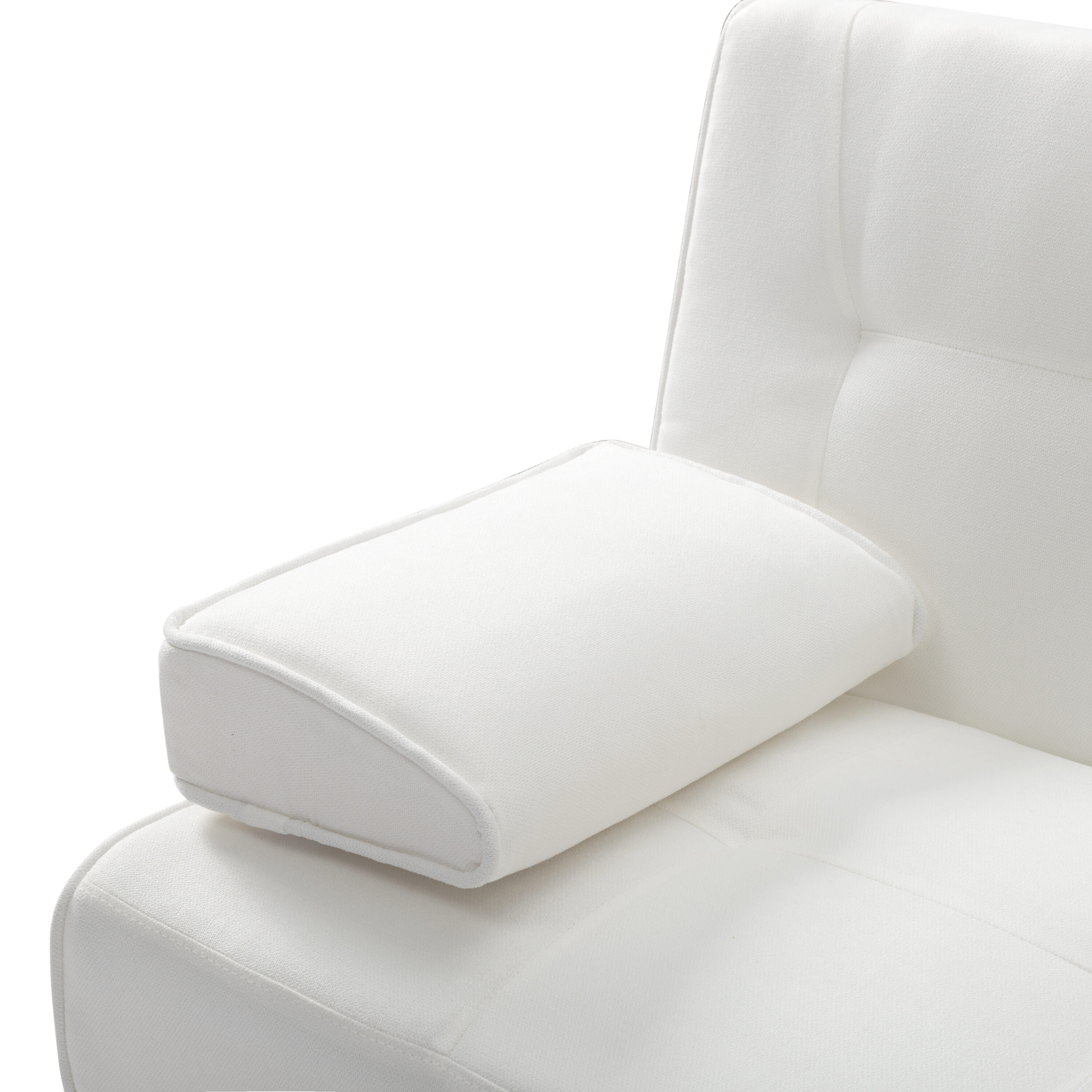 AHIOU HOME White Contemporary/Modern Polyblend Twin Sofa Bed In The ...