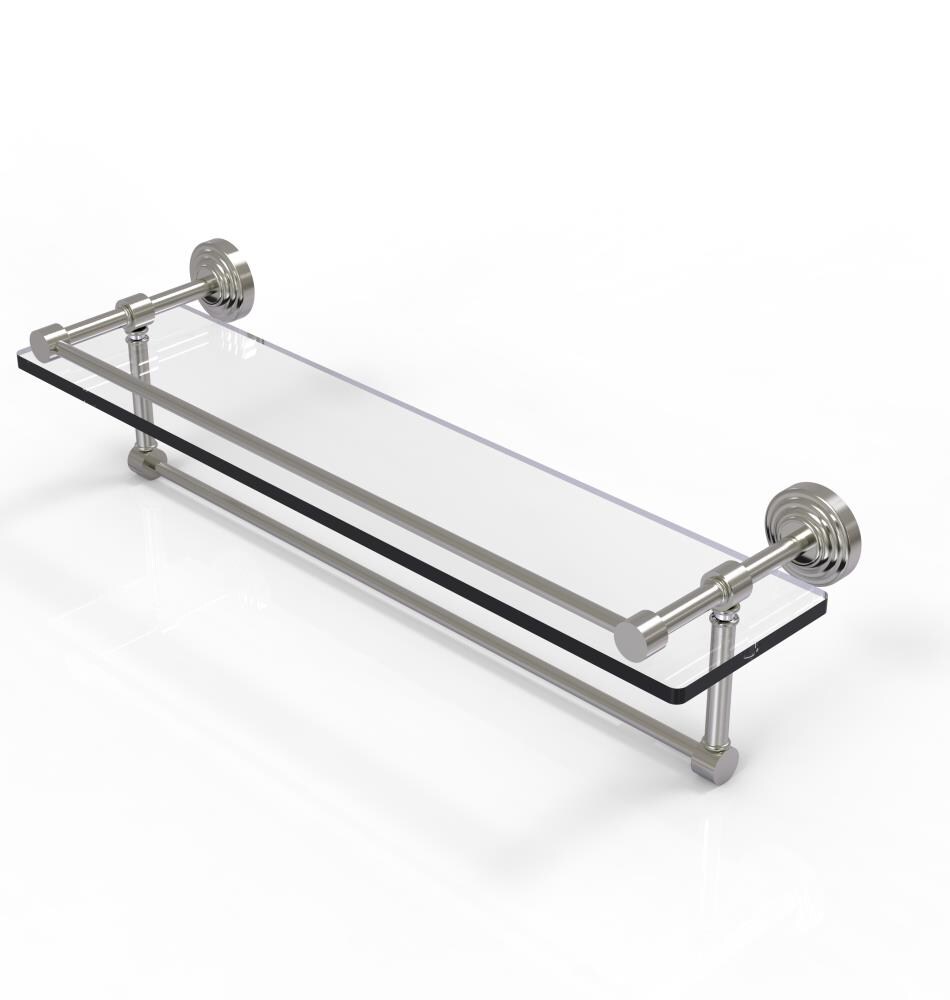 Allied Brass WP-1TB/22-GAL-SN Waverly Place Satin Nickel Wall mount Bathroom Shelf ( 22-in x 5-in x 5-in )
