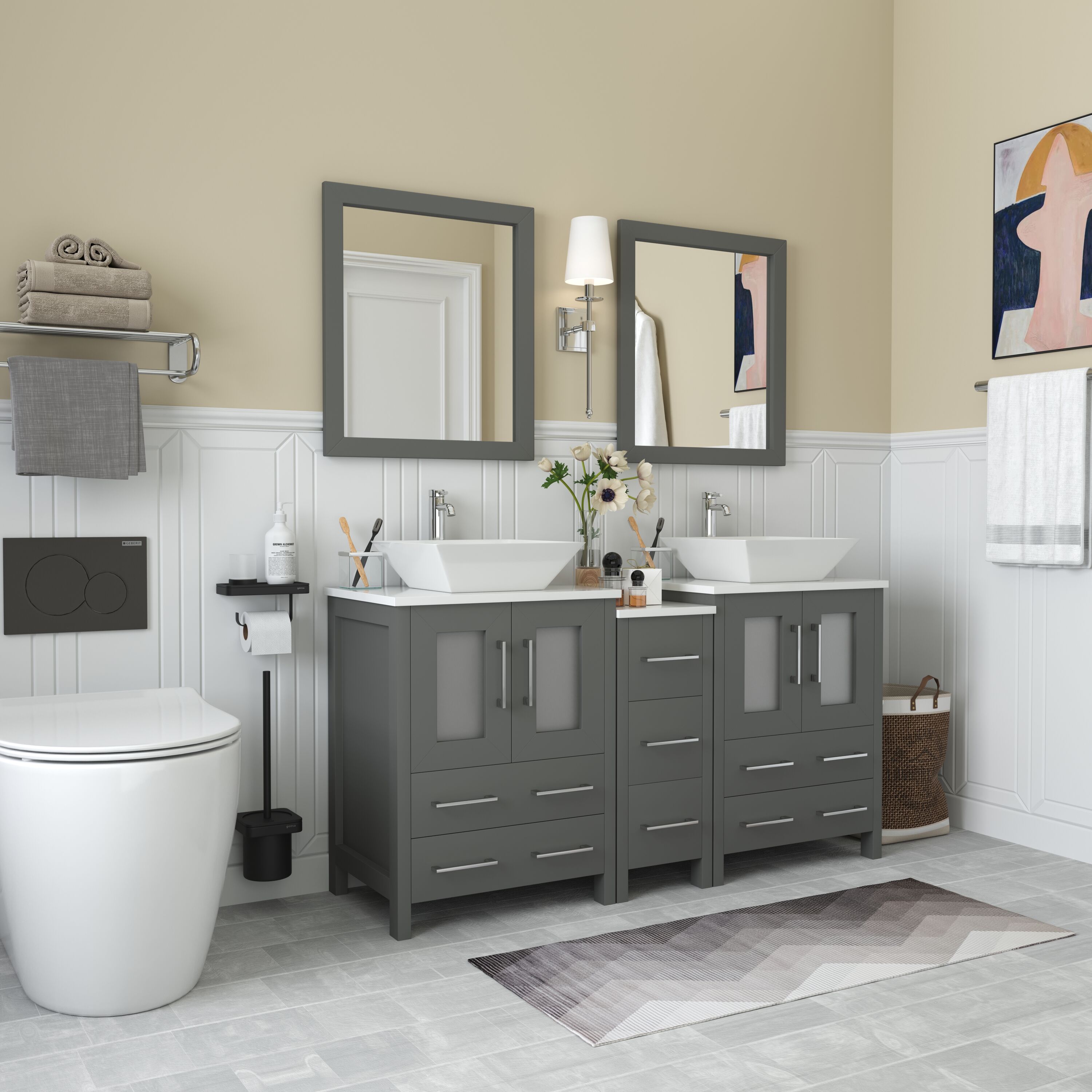 Vanity Art VA3124-60G Bath-Vanity-Combo - View #2
