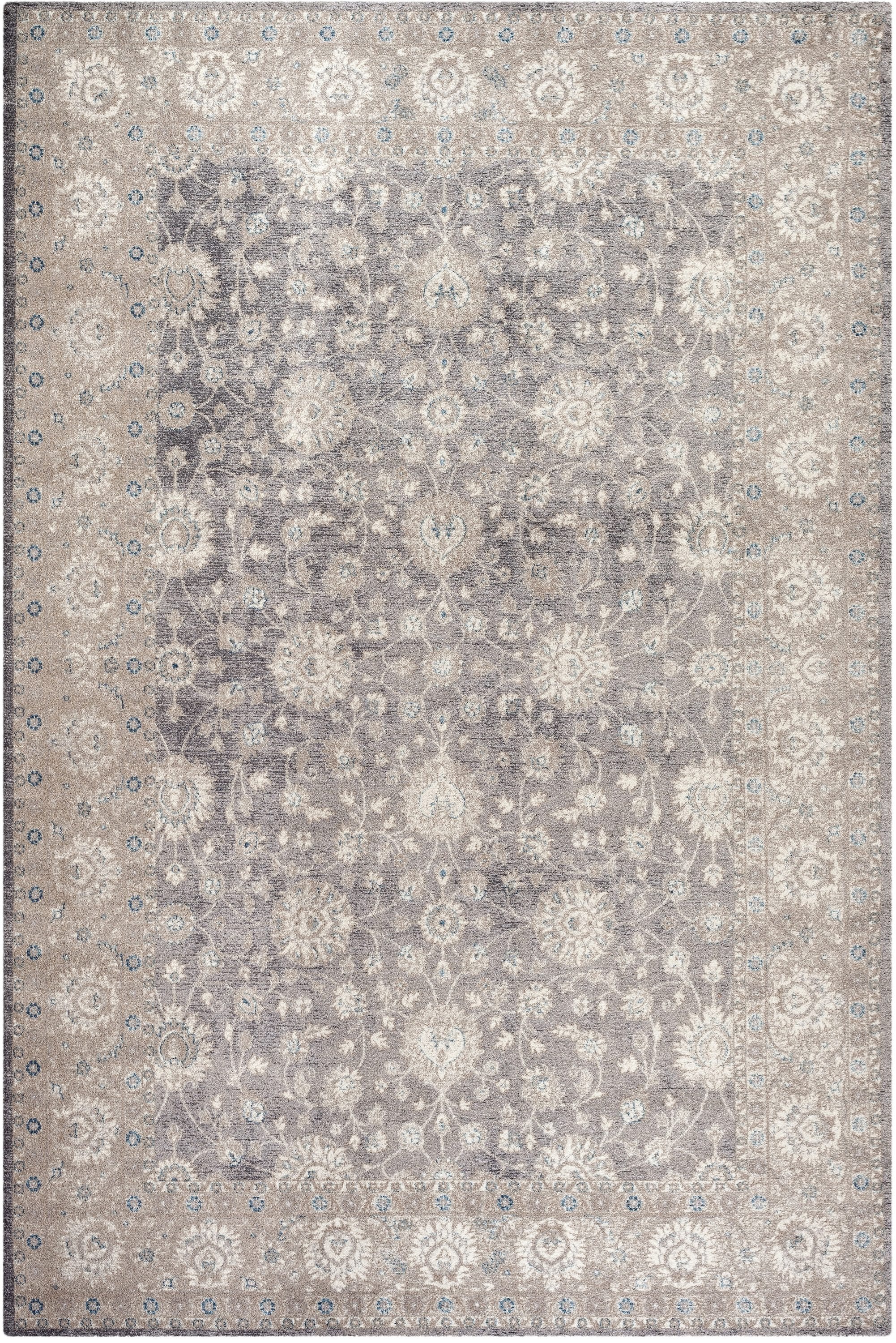 Safavieh SOF330B-6 Sofia Kiraz 7 x 9 (ft) Loomed Polypropylene Light Gray/Beige Rectangular Indoor Distressed/Overdyed Oriental Area rug