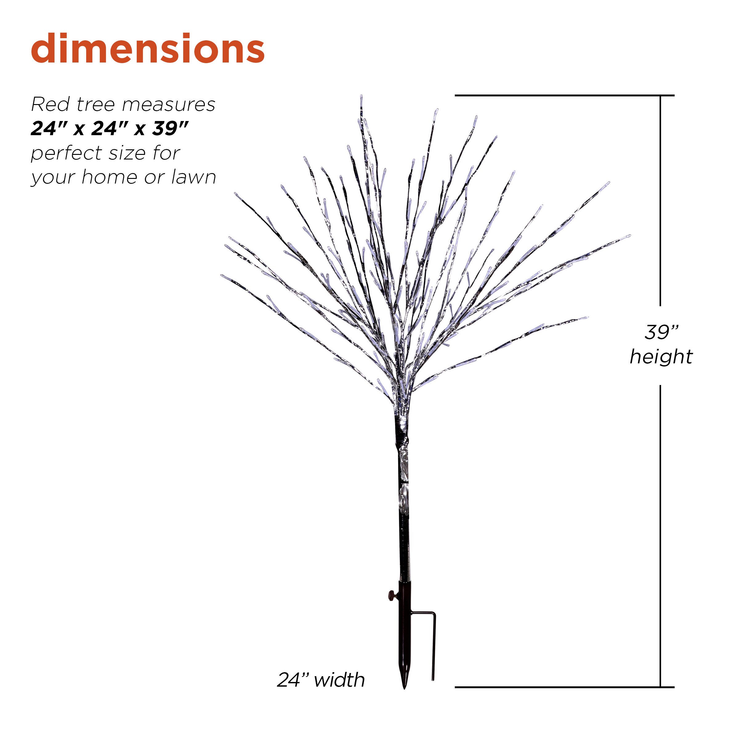 Alpine Corporation CRD128RD Artificial-Christmas-Trees - View #4