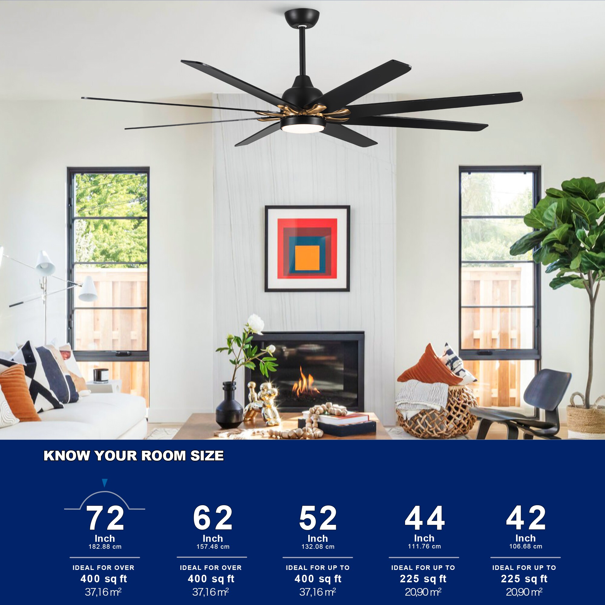 YUHAO LSDC1160BKG72 Ceiling-Fans - View #8