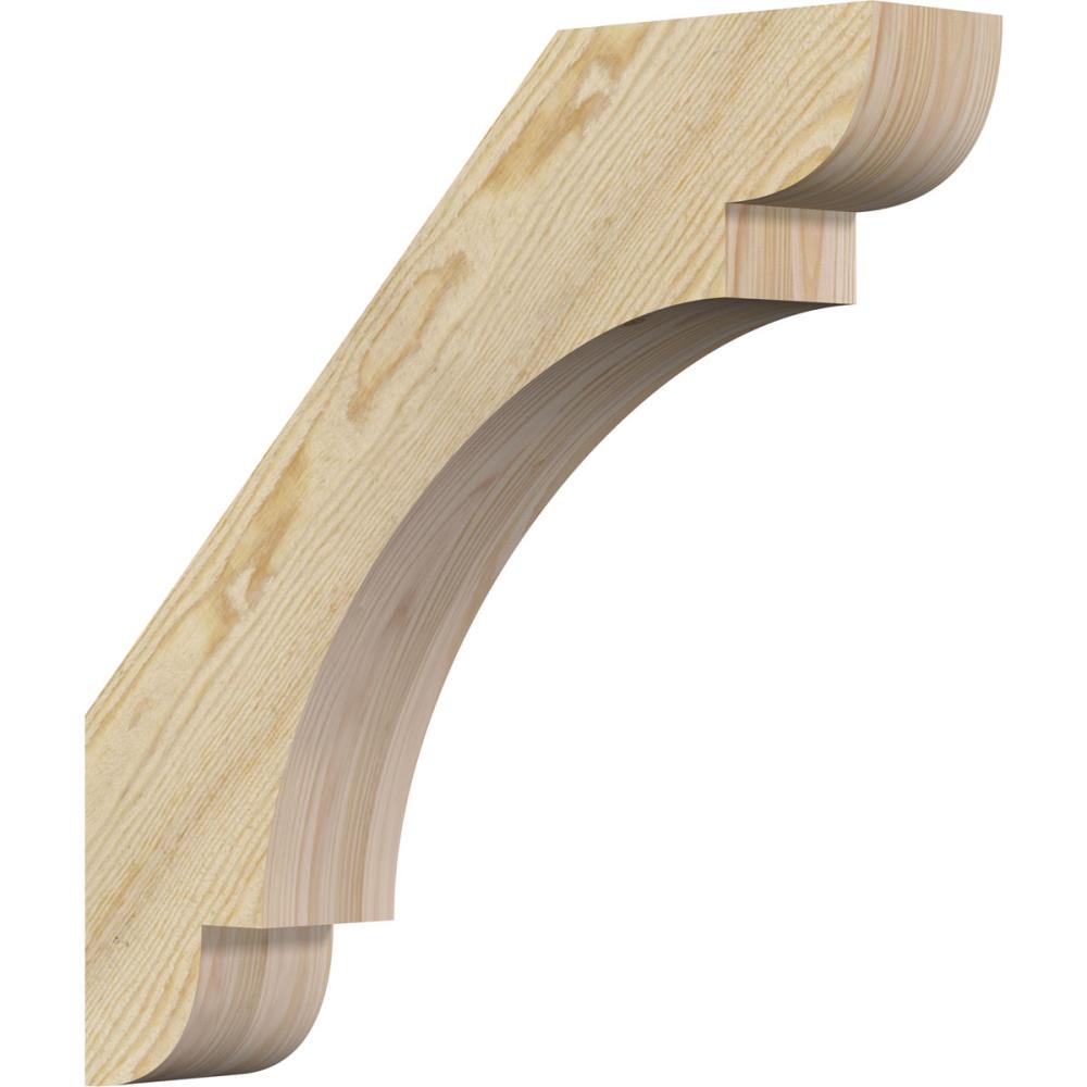 Ekena Millwork BRC04X22X22OLY00RDF 4-in x 22-in x 22-in Douglas Fir Unfinished Wood Olympic rough sawn