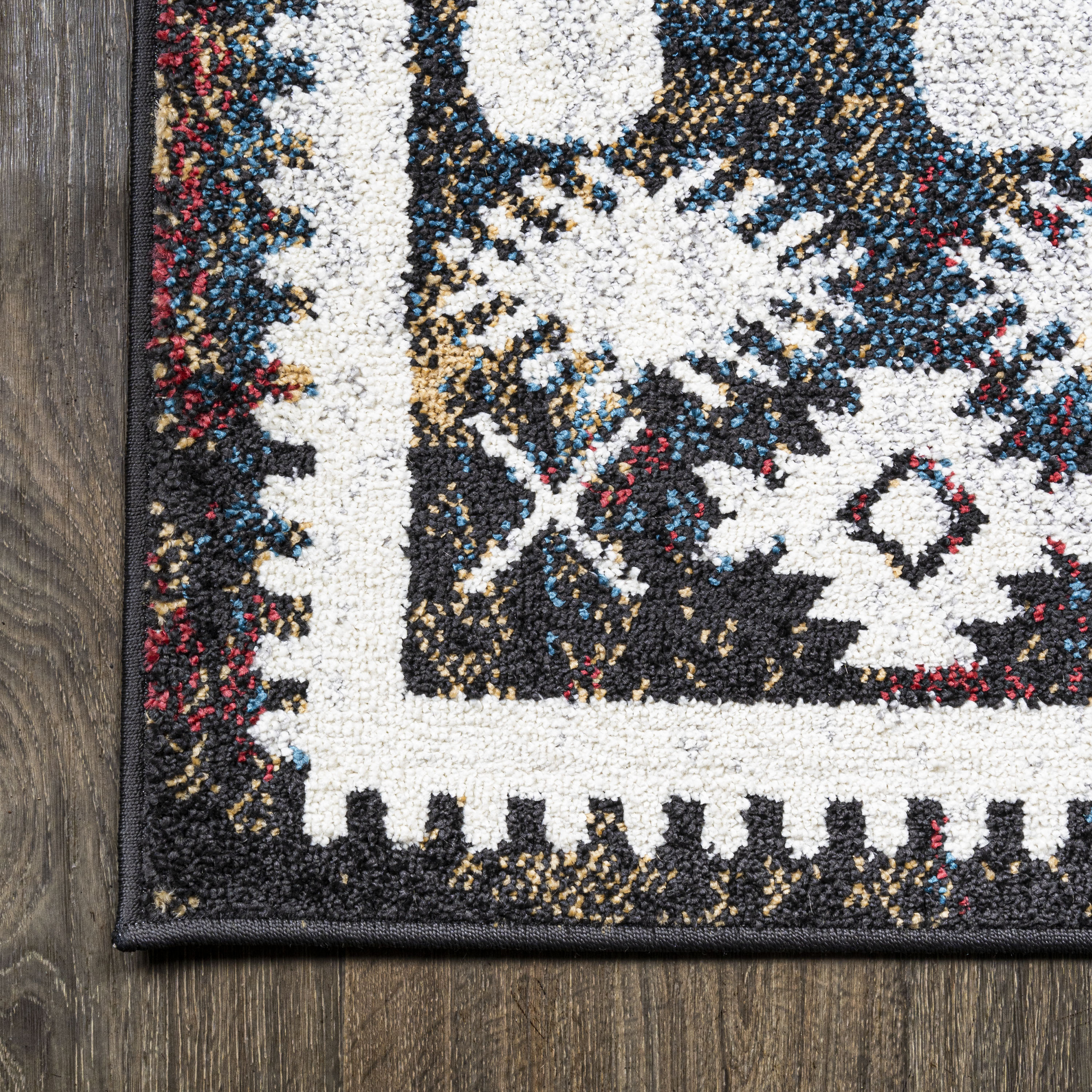 Dhiya Distressed Multicolor Kilim 2 x 8 Runner Rug