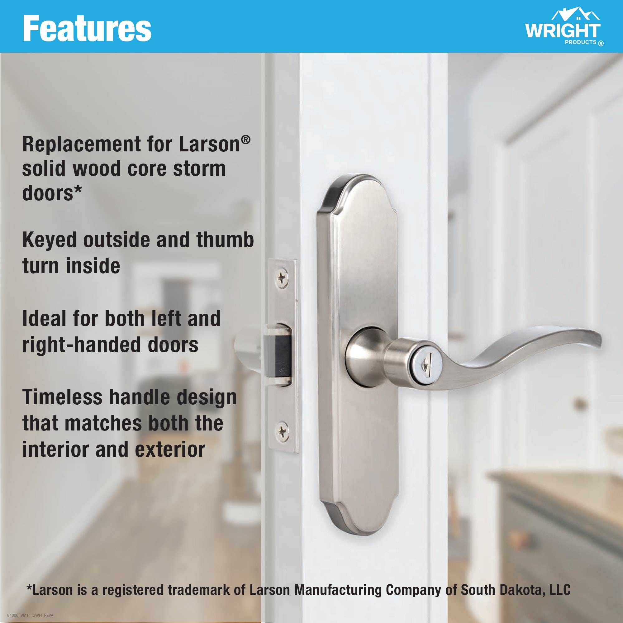WRIGHT PRODUCTS VMT112SN Screen-Storm-Door-Handles - View #2
