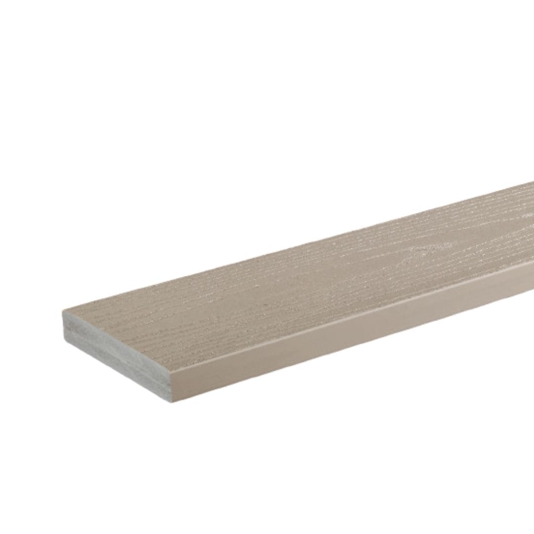 TimberTech ADCB25512SG Advanced Harvest 2-in x 6-in x 12-ft Slate Gray Square PVC Deck board
