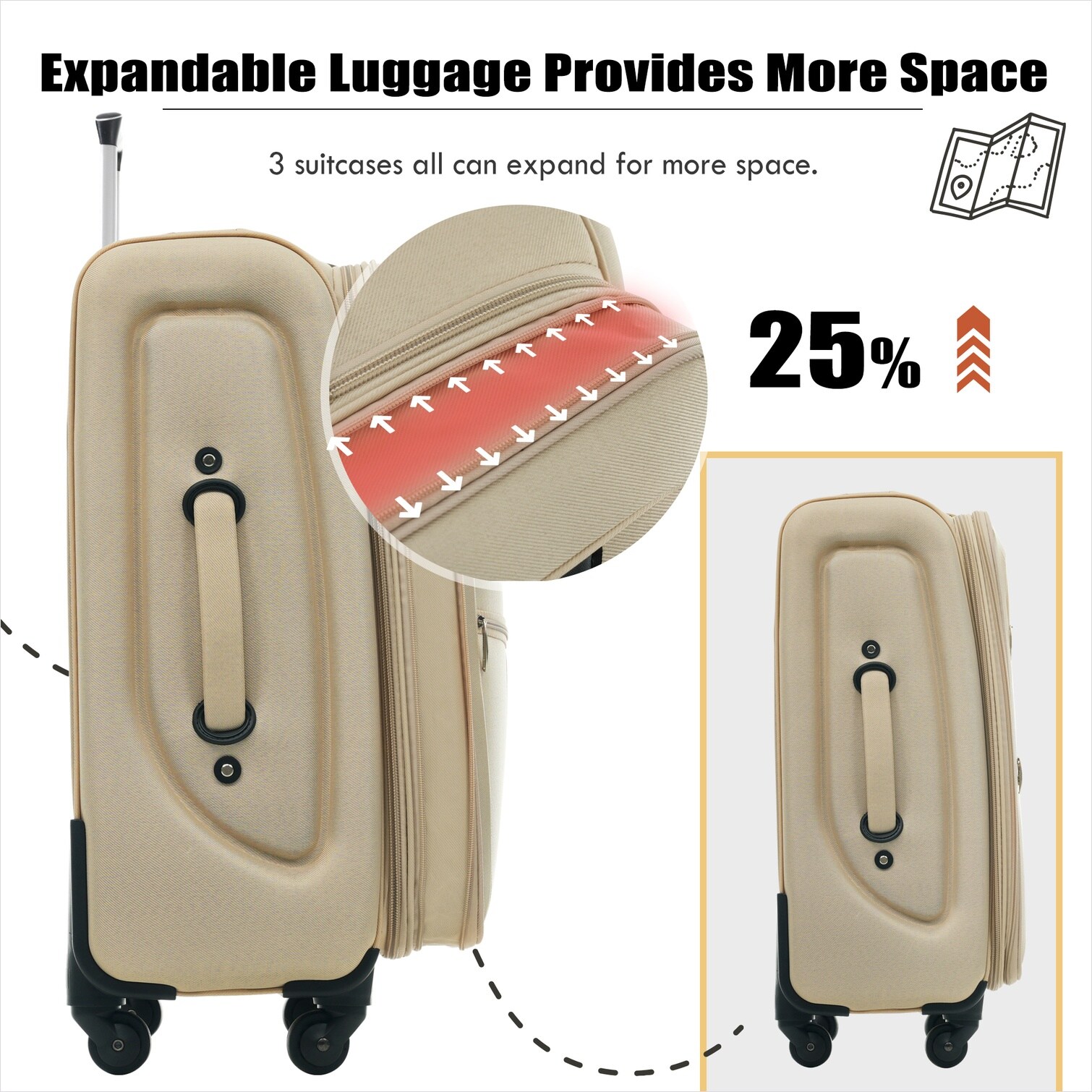 SunJet 3VRVUMZ0Q8JI Luggage-And-Luggage-Sets - View #6
