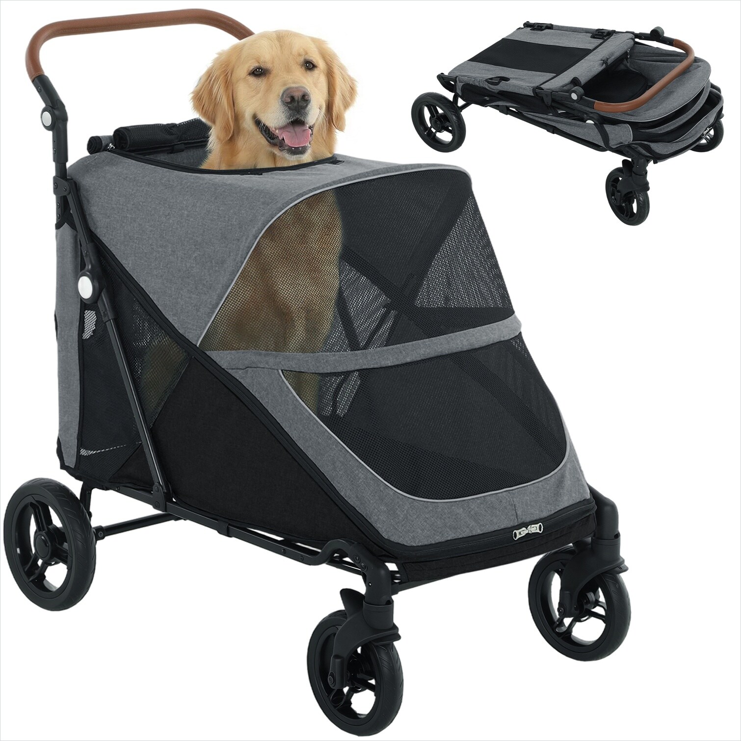 sunjurt 9YVS1EZFANCL Pet-Strollers - View #2