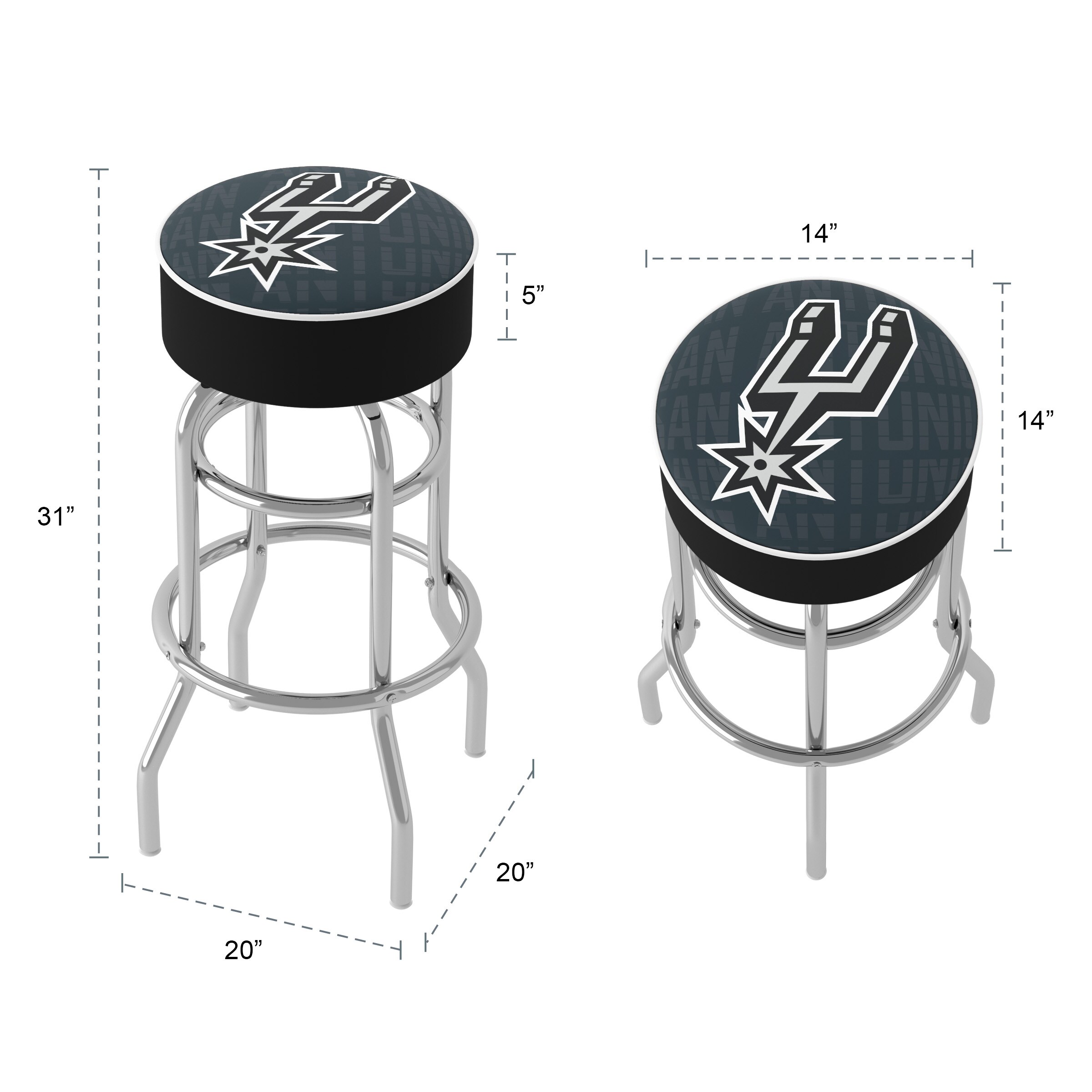 Trademark Gameroom NBA1000-SS3-TWN stools - View #5