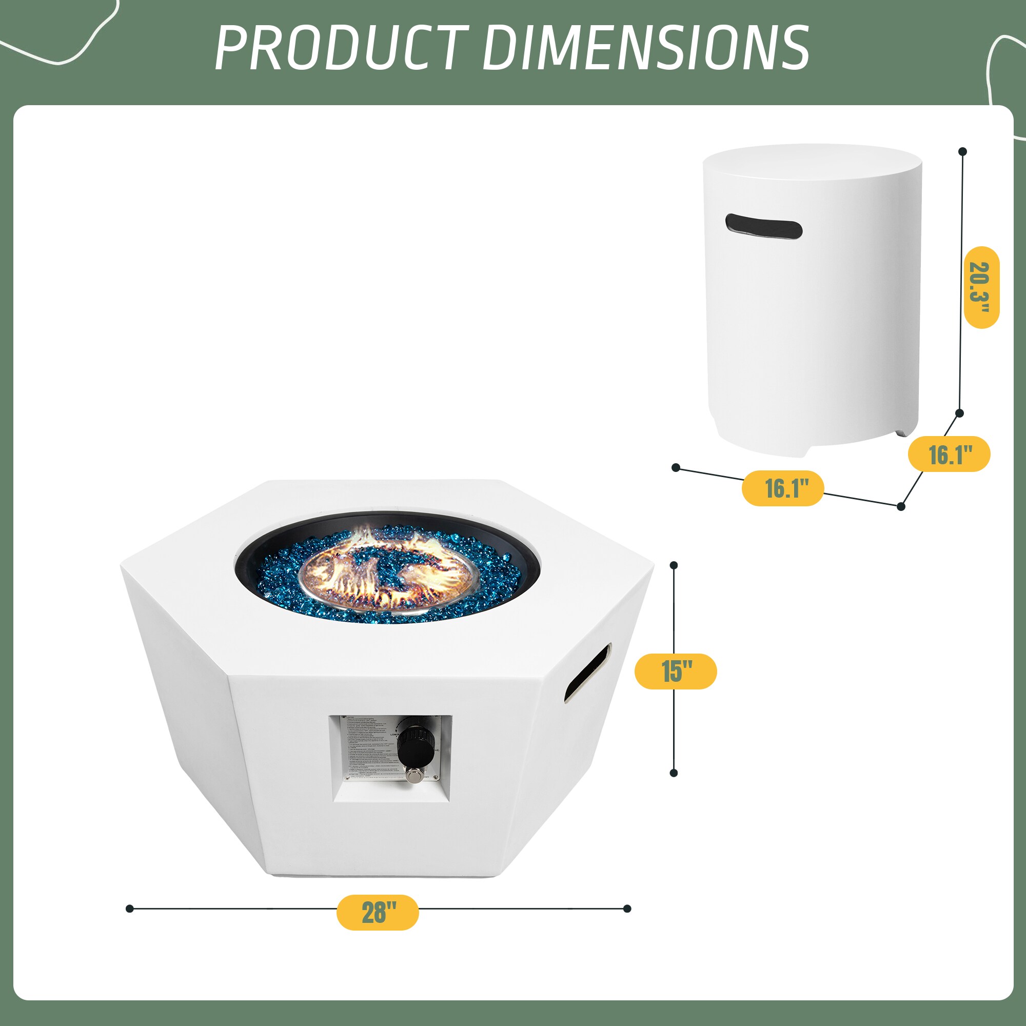 UPHA 28MGO-6BX-KCBF Outdoor-Gas-Firepits - View #3