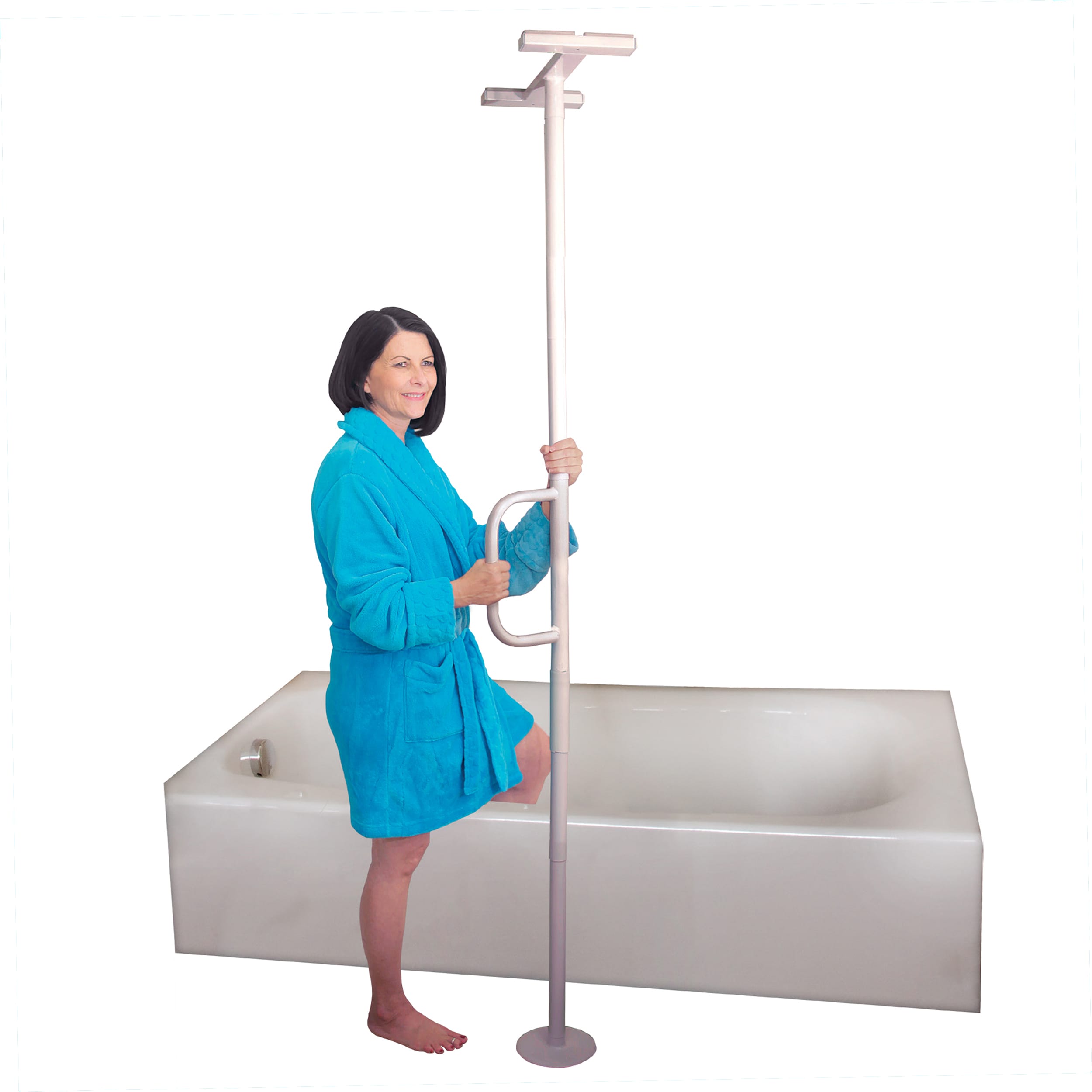 Able Life White Toilet Safety Rails In